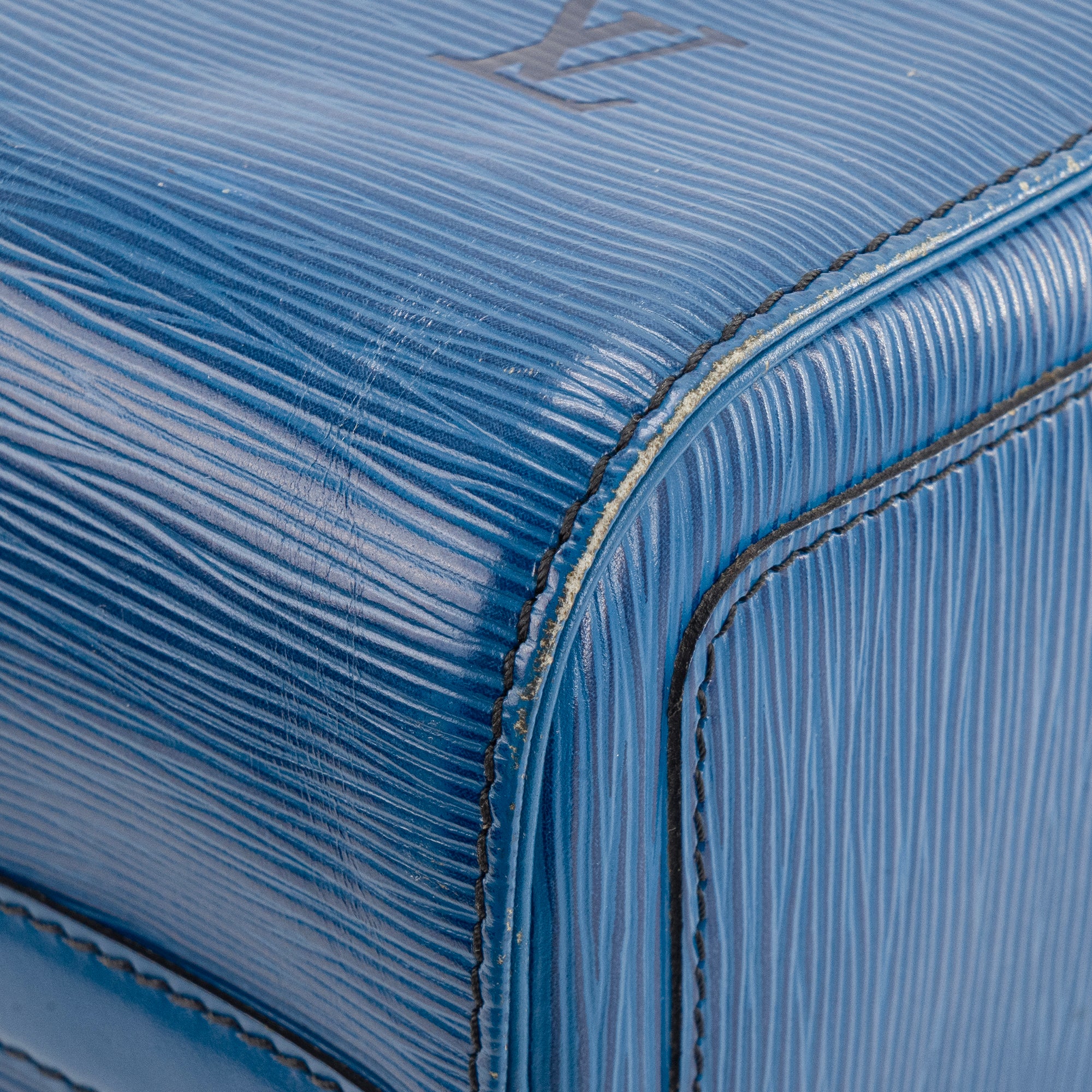 LOUIS VUITTON - Sac à main Speedy 25 Louis Vuitton cuir épi bleu vintage