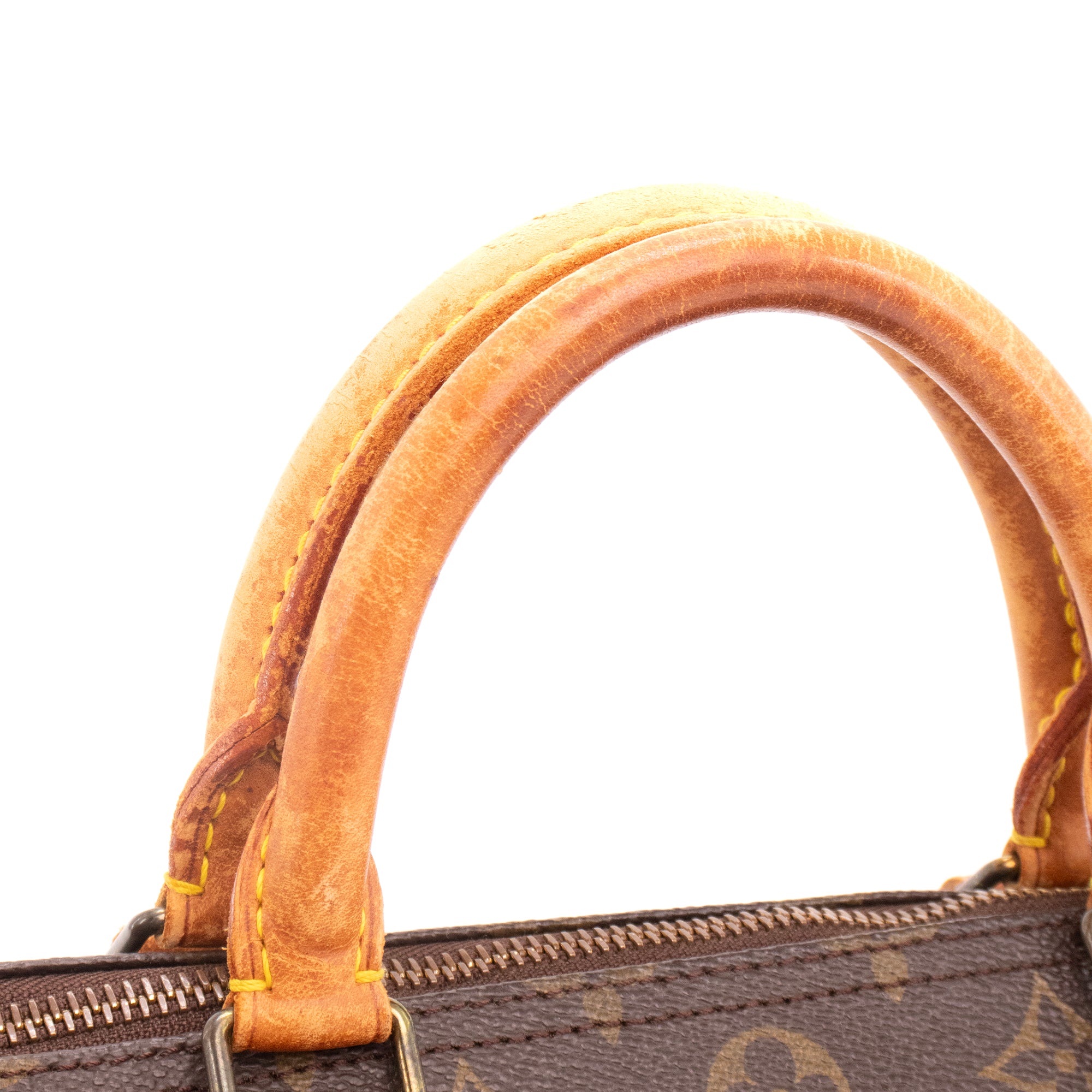 LOUIS VUITTON - Sac à main Speedy 30 Louis Vuitton en toile enduite monogrammée vintage