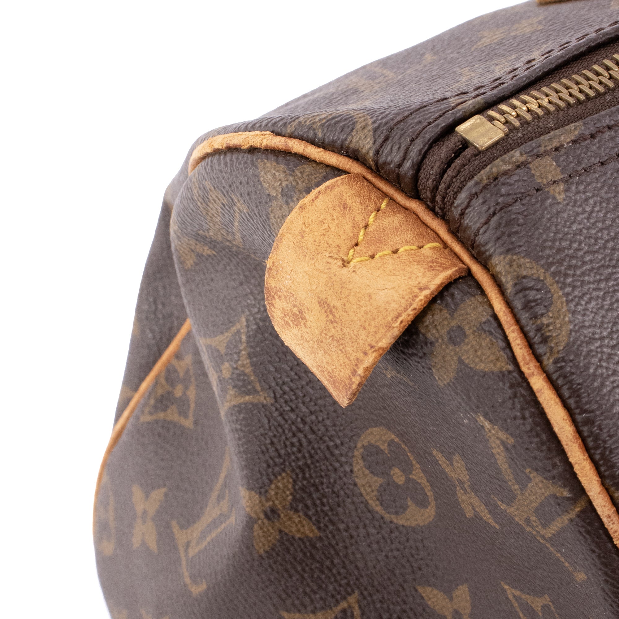 LOUIS VUITTON - Sac à main Speedy 30 Louis Vuitton en toile enduite monogrammée vintage