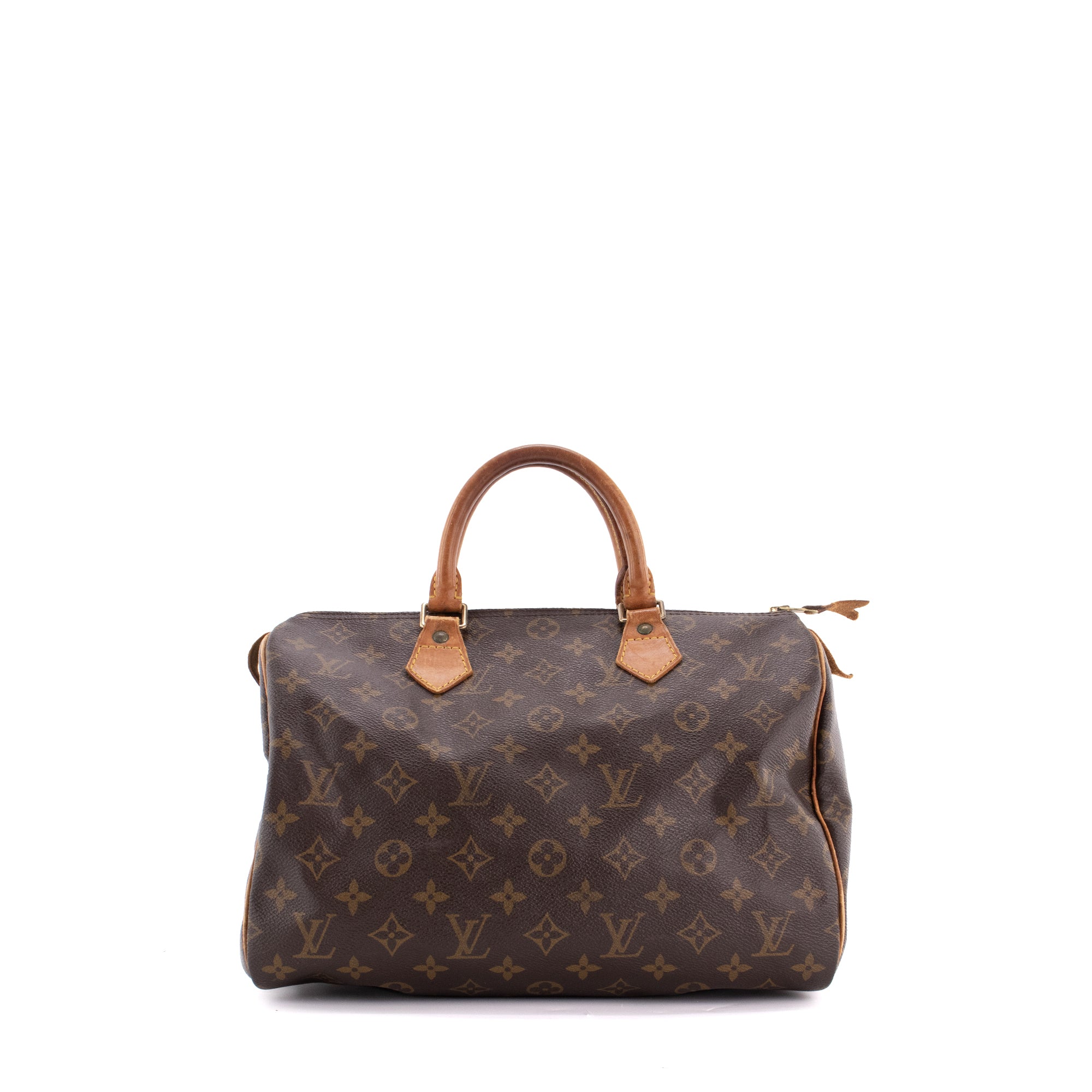 LOUIS VUITTON - Sac à main Speedy 30 Louis Vuitton en toile enduite monogrammée vintage