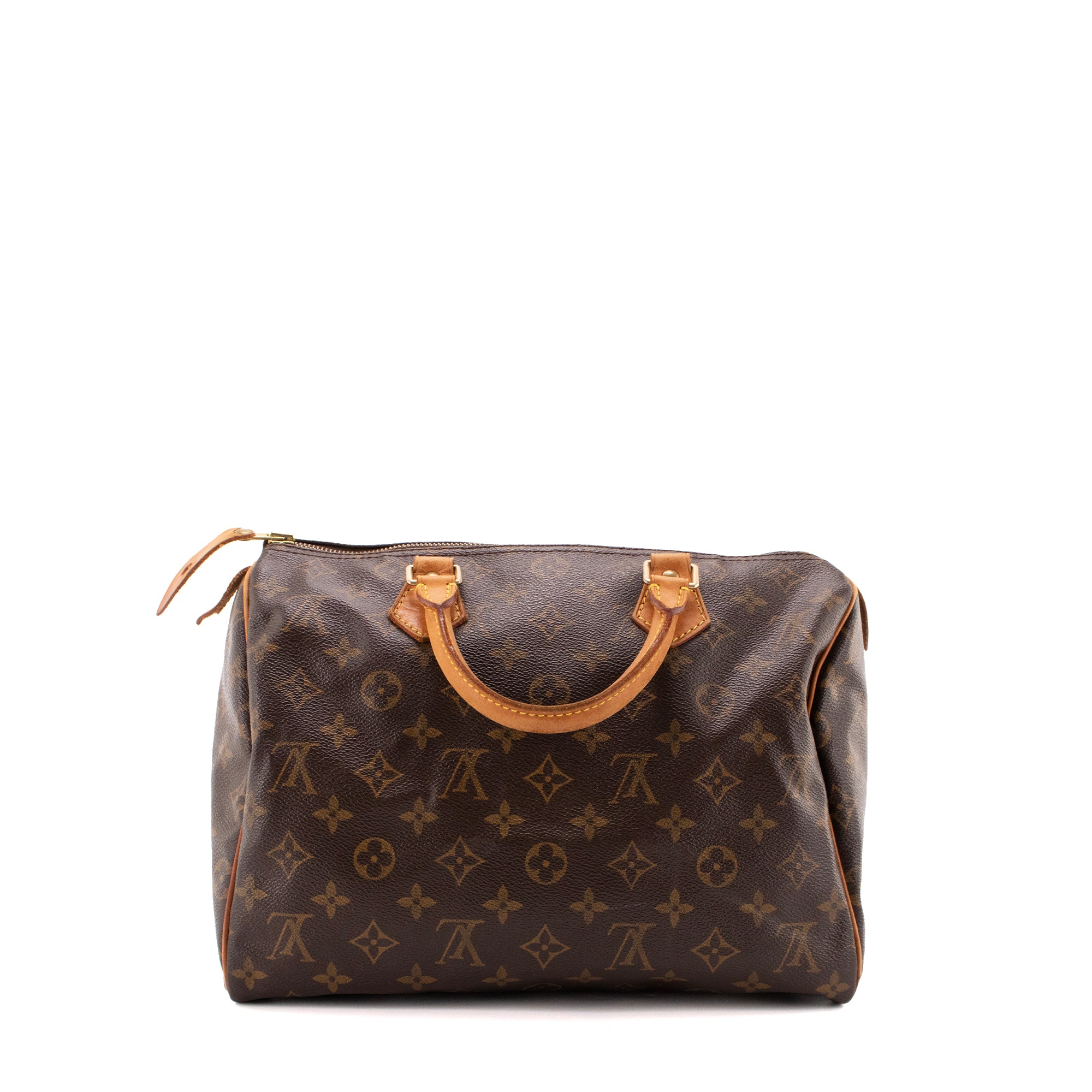 LOUIS VUITTON - Sac à main Speedy 30 Louis Vuitton en toile monogrammée vintage