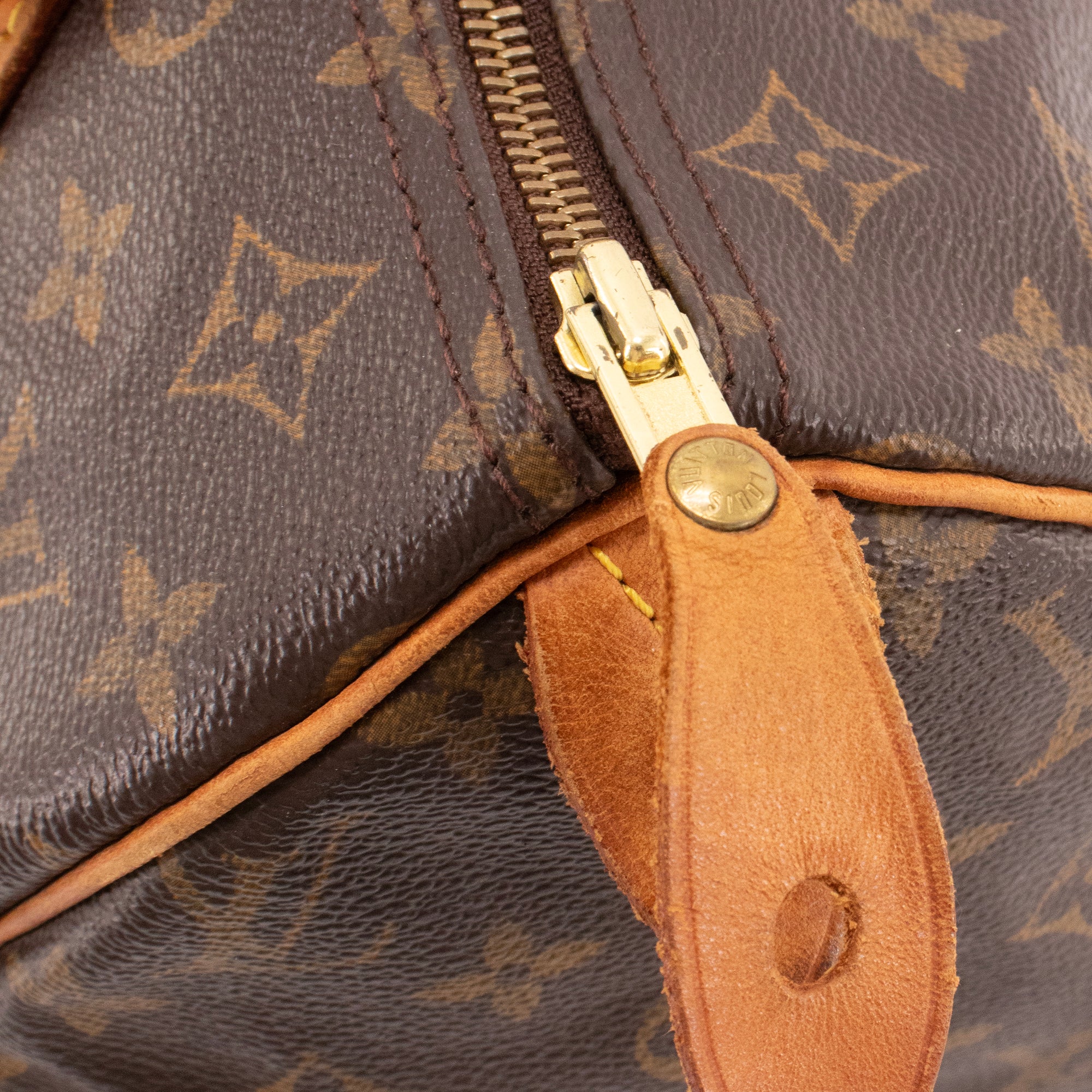 LOUIS VUITTON - Sac à main Speedy 30 Louis Vuitton en toile monogrammée vintage