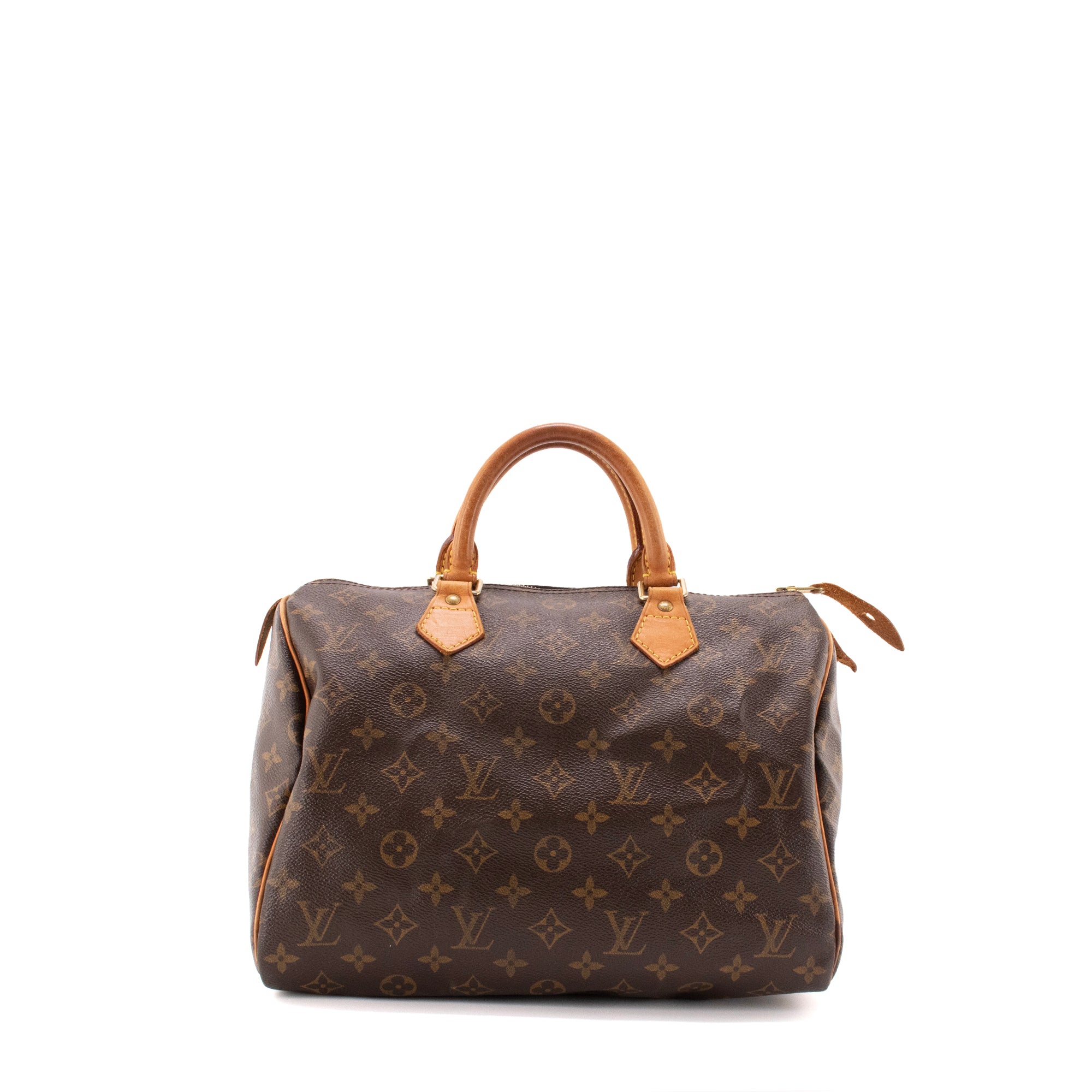 LOUIS VUITTON - Sac à main Speedy 30 Louis Vuitton en toile monogrammée vintage