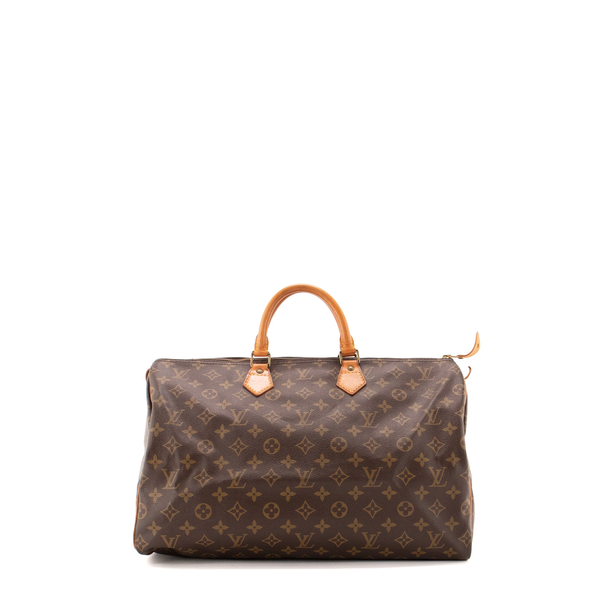 LOUIS VUITTON - Sac à main Speedy 40 Louis Vuitton en toile monogrammée vintage