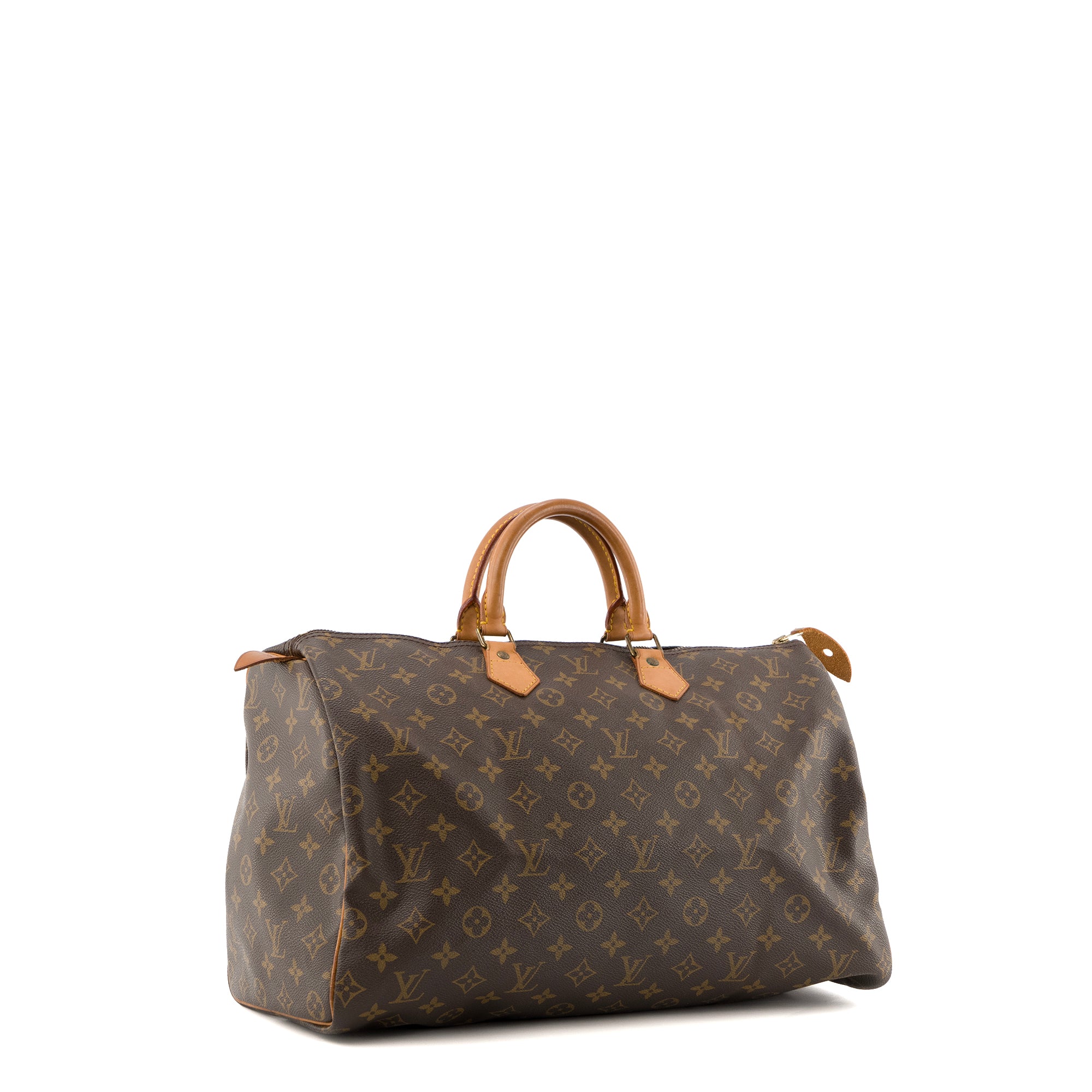 LOUIS VUITTON - Sac à main Speedy 40 Louis Vuitton en toile monogrammée vintage