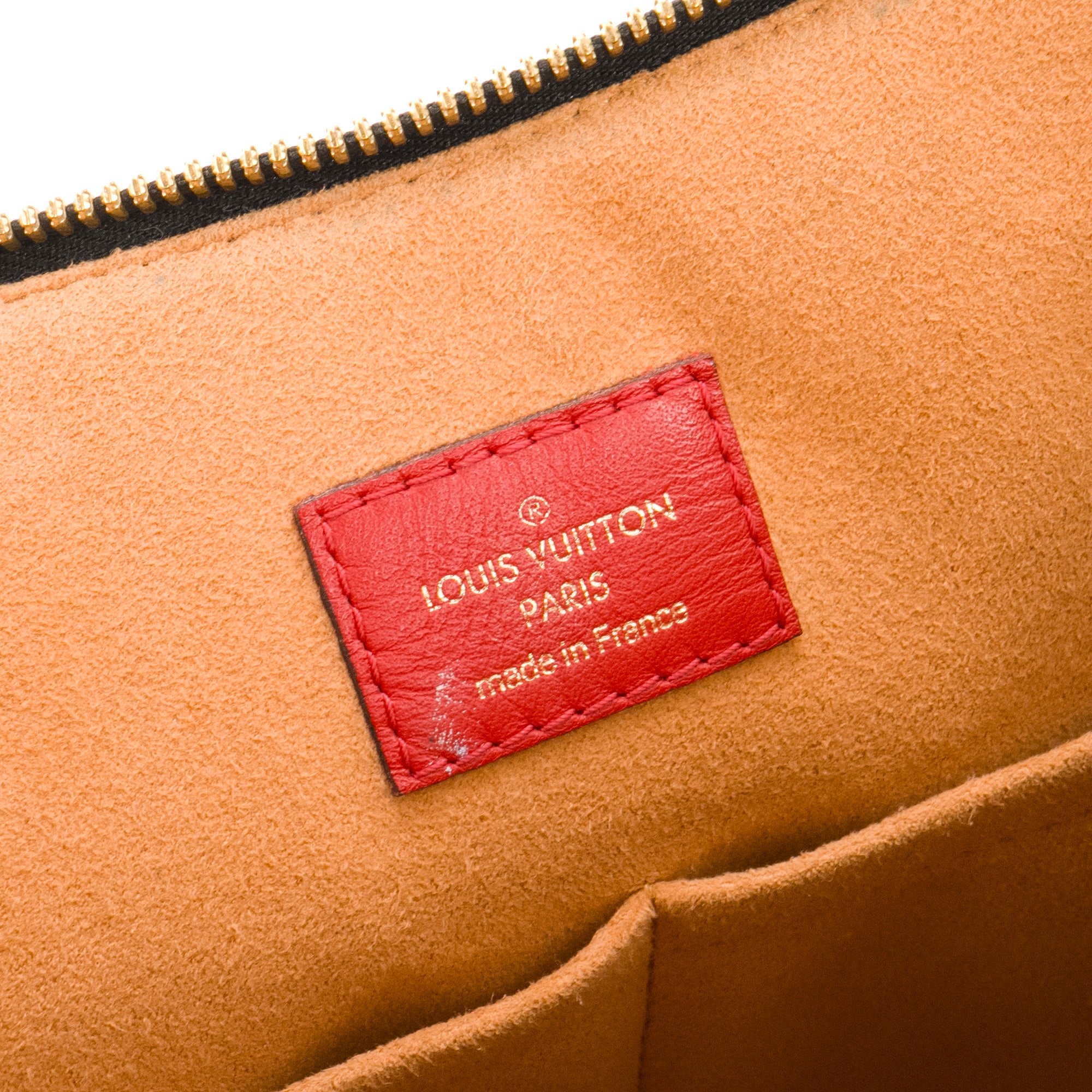 LOUIS VUITTON - Sac à main Tuileries Louis Vuitton en toile enduite monogrammée et cuir noir