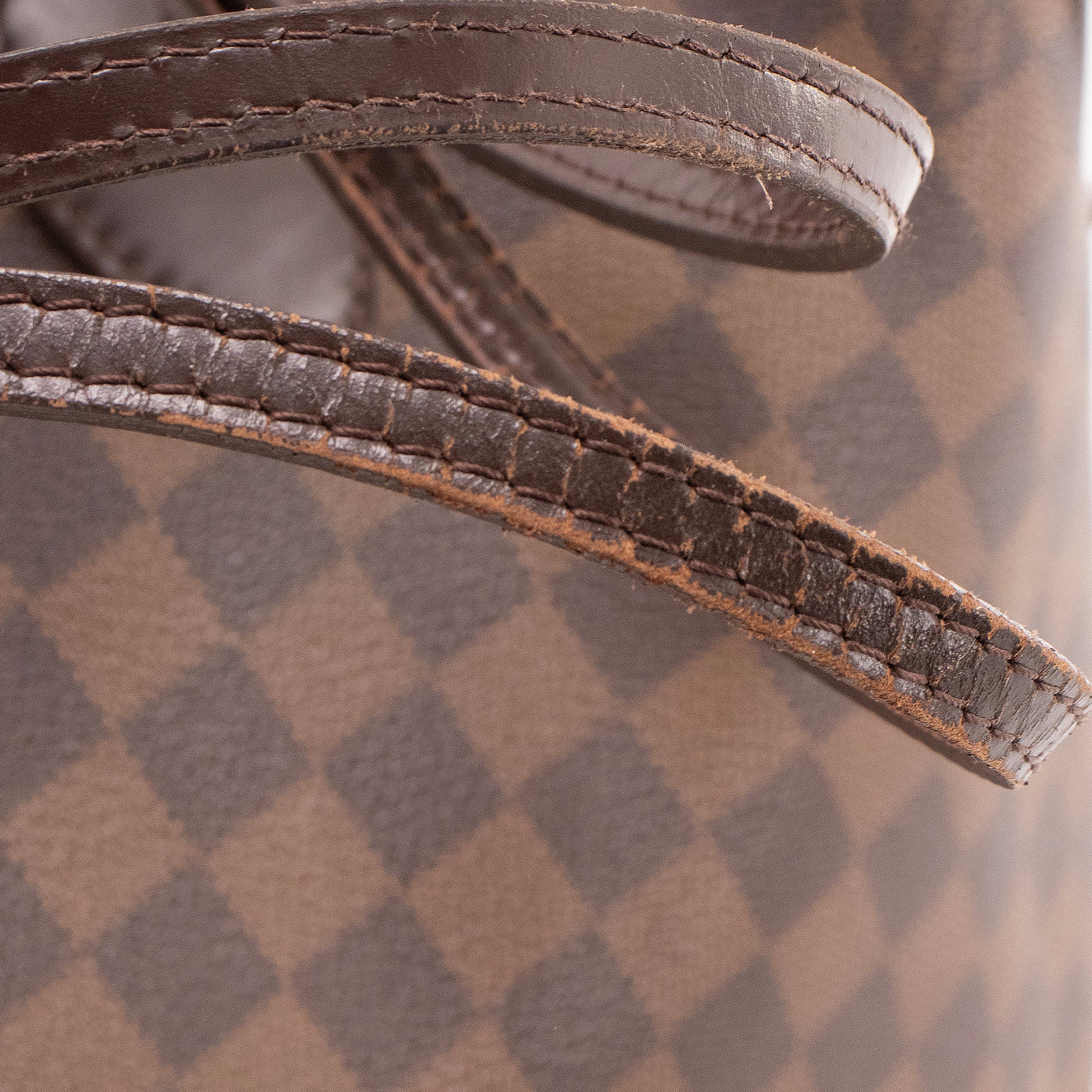 LOUIS VUITTON - Sac cabas Neverfull MM Louis Vuitton en toile enduite damier ébène