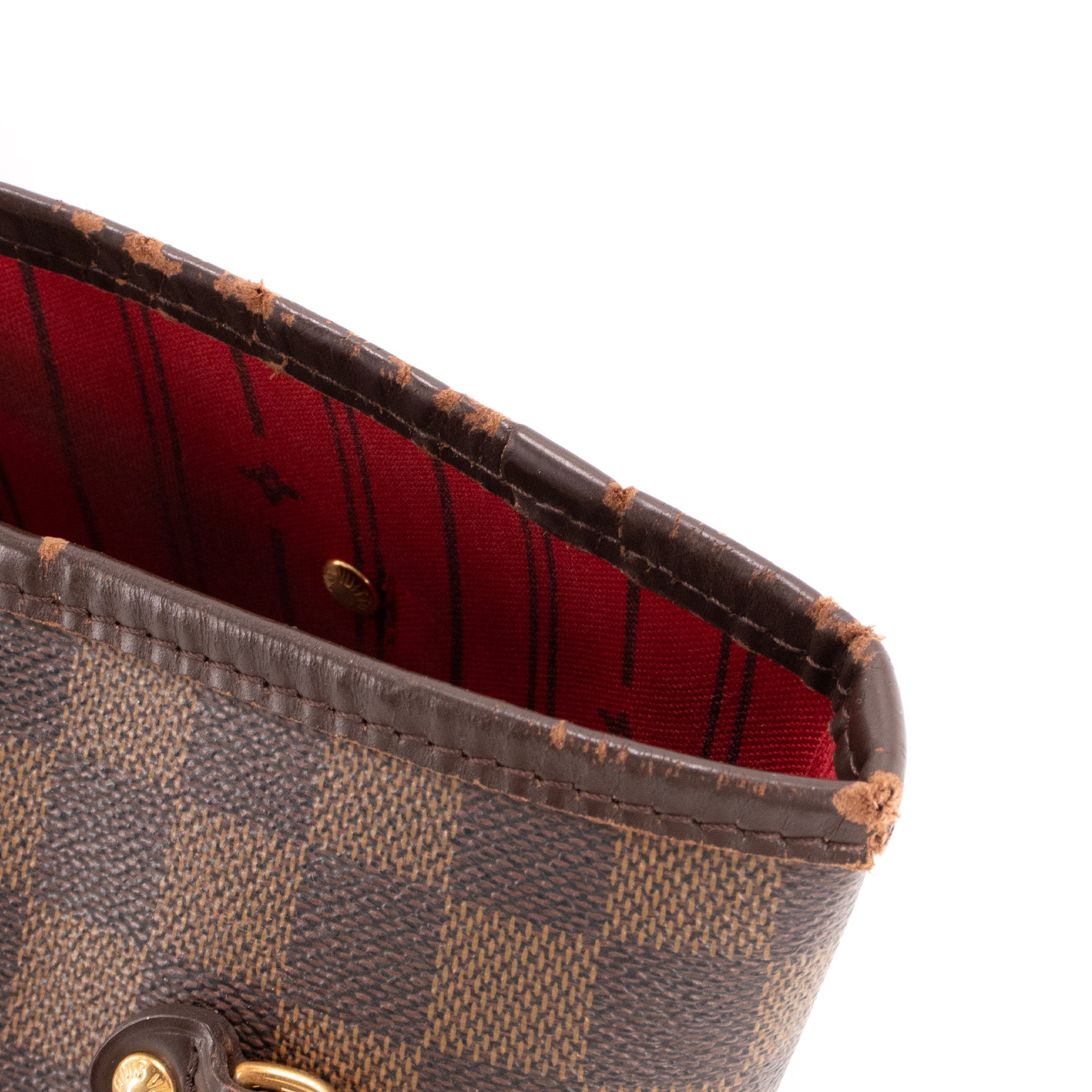 LOUIS VUITTON - Sac cabas Neverfull MM Louis Vuitton en toile enduite damier ébène