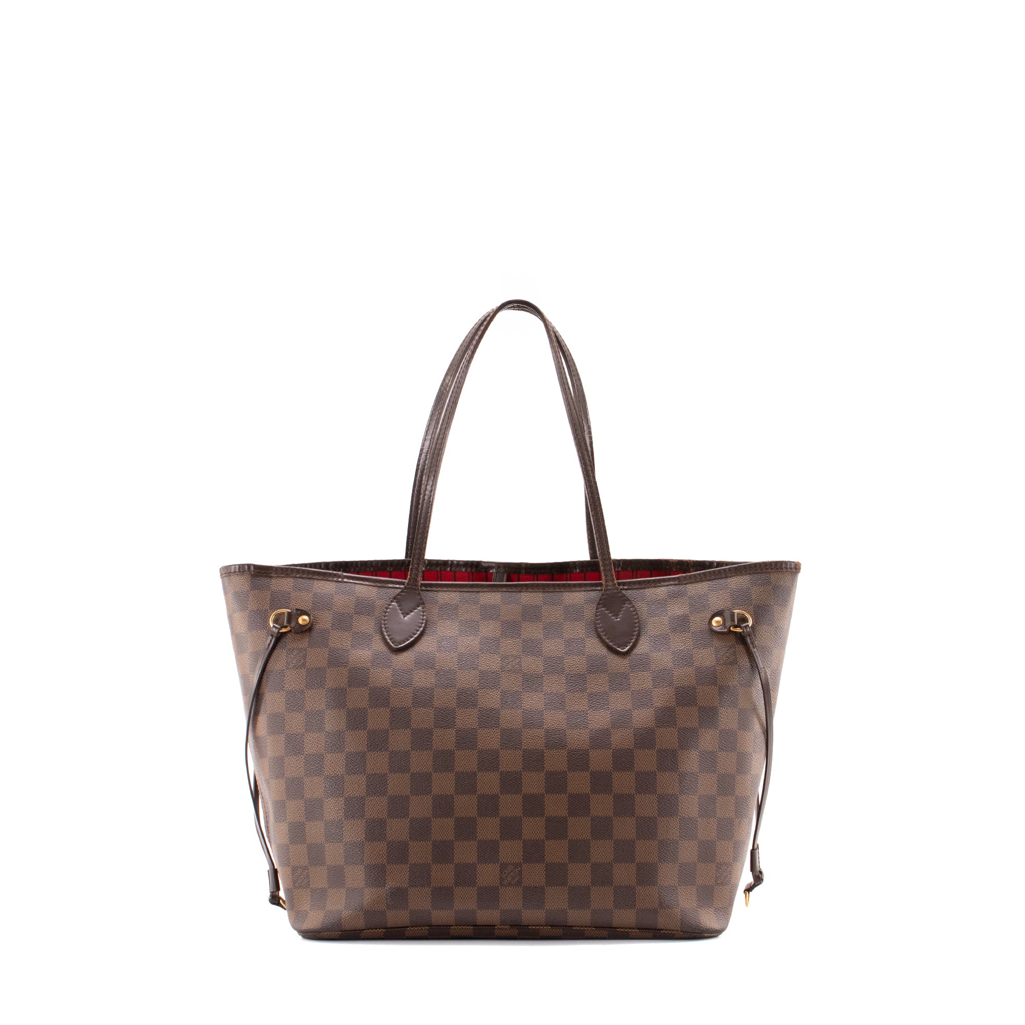 LOUIS VUITTON - Sac cabas Neverfull MM Louis Vuitton en toile enduite damier ébène