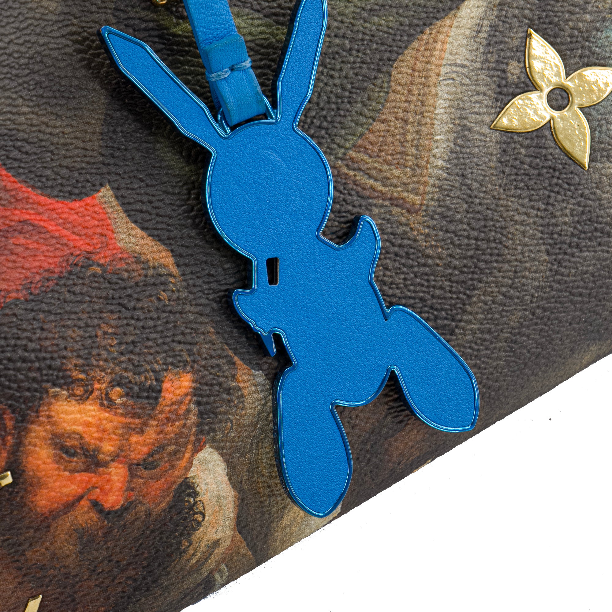 LOUIS VUITTON - Sac cabas Neverfull MM Louis Vuitton x Jeff Koons en toile enduite édition limitée Rubens