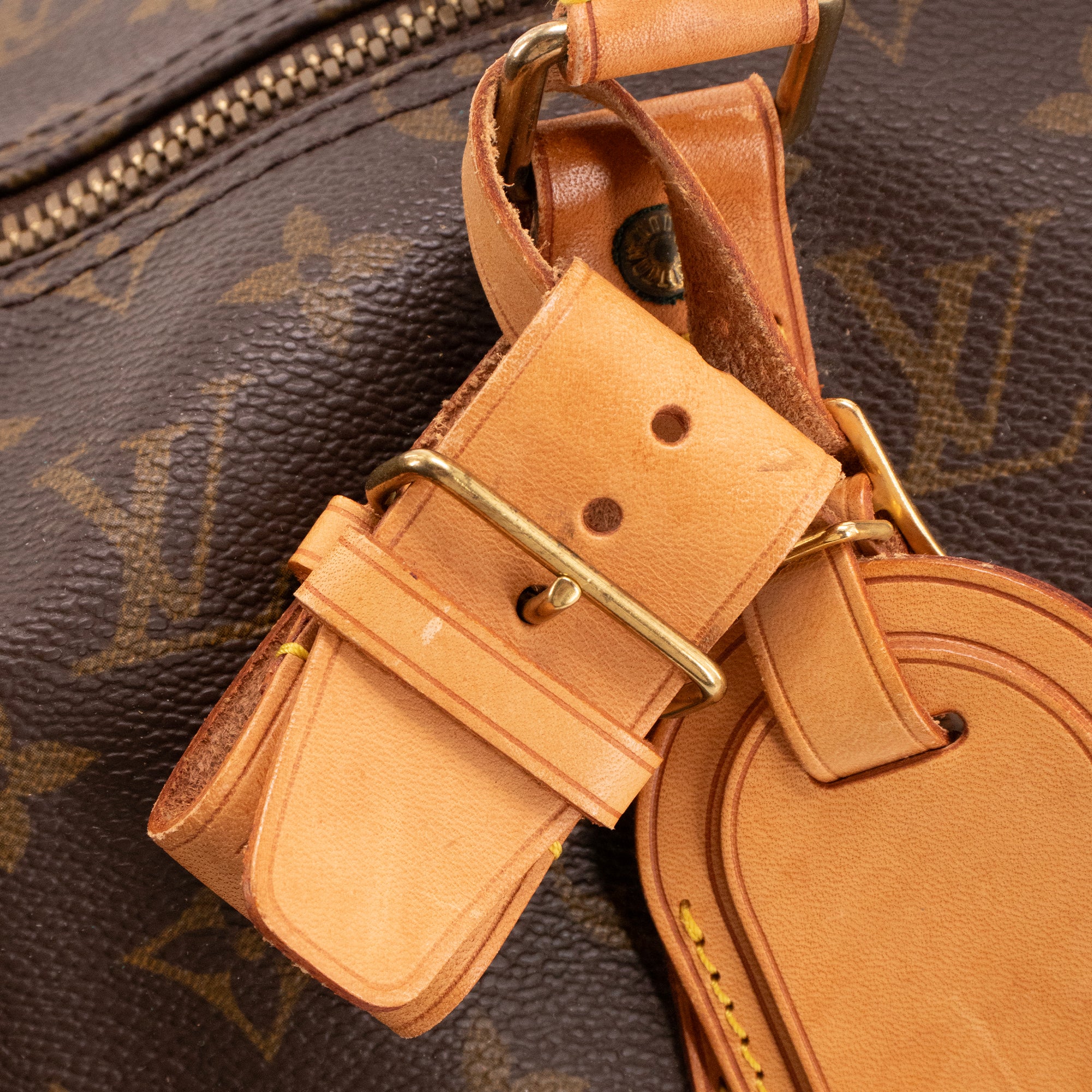 LOUIS VUITTON - Sac de voyage Keepall 50 Louis Vuitton en toile monogrammée vintage