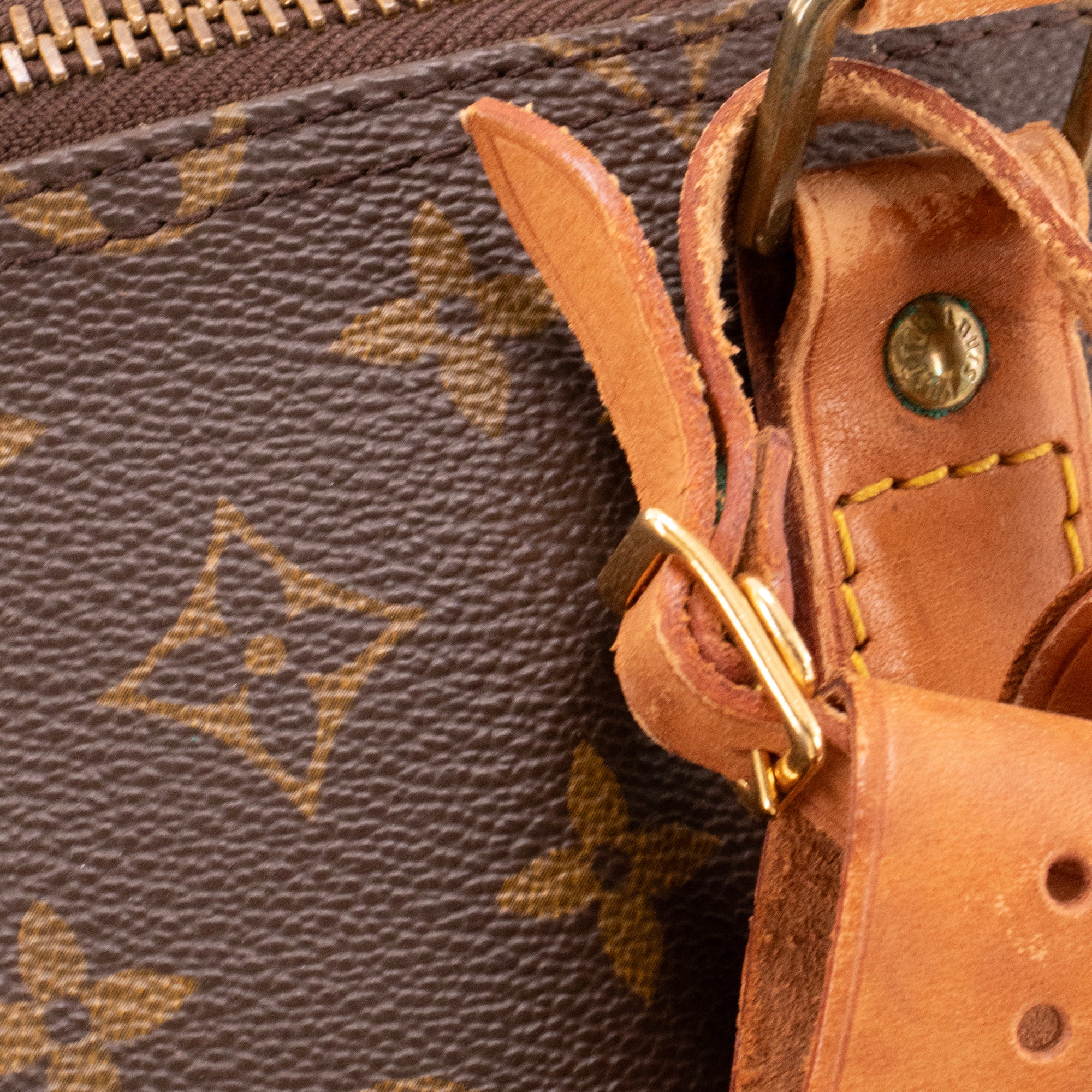 LOUIS VUITTON - Sac de voyage Keepall 55 Louis Vuitton en toile monogrammée vintage