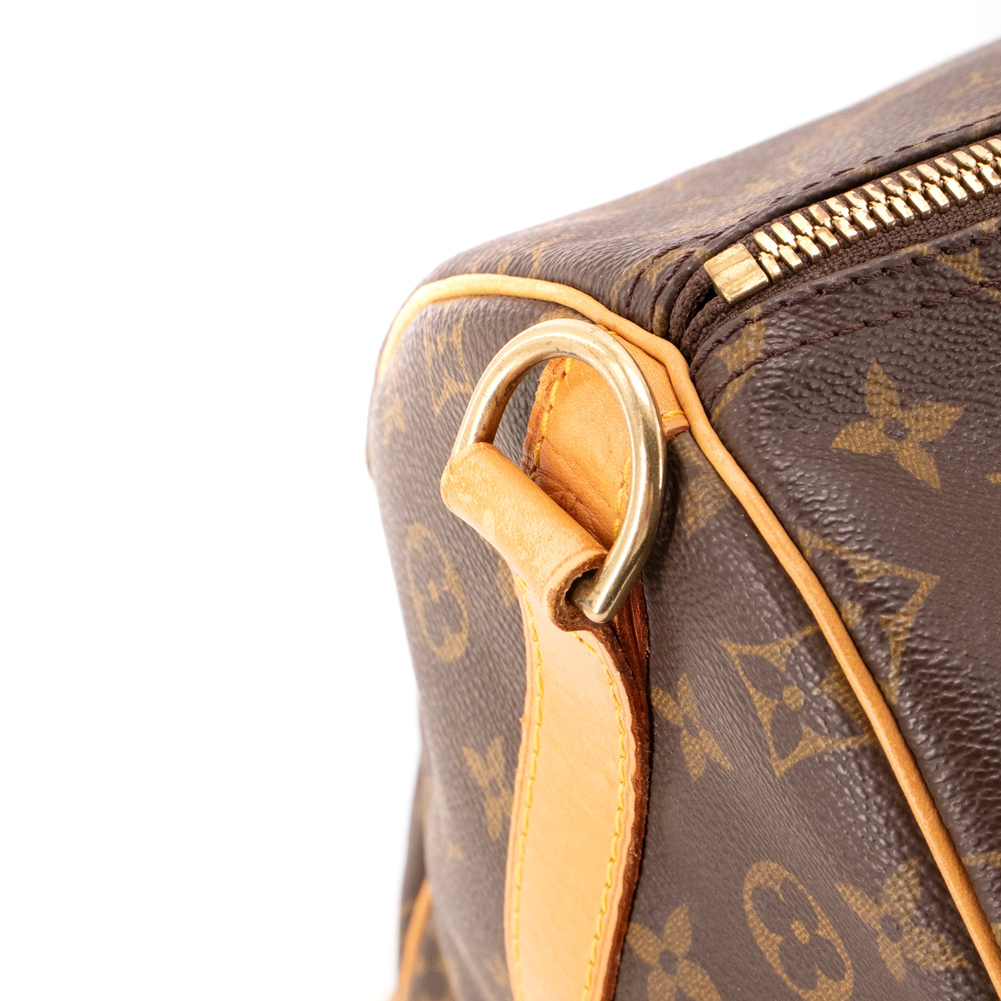LOUIS VUITTON - Sac de voyage Keepall 55 Louis Vuitton en toile enduite monogrammée vintage