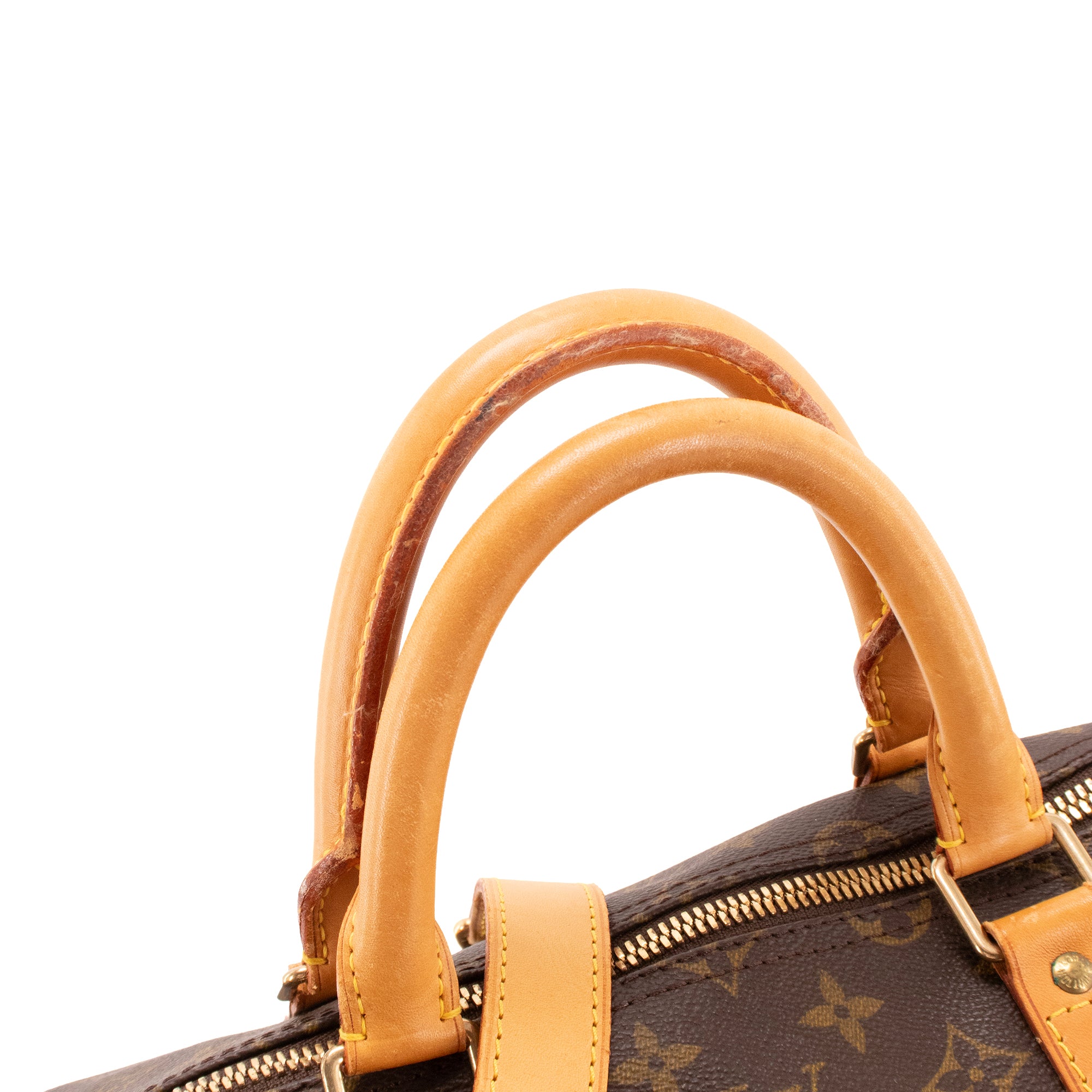 LOUIS VUITTON - Sac de voyage Keepall 55 Louis Vuitton en toile enduite monogrammée vintage