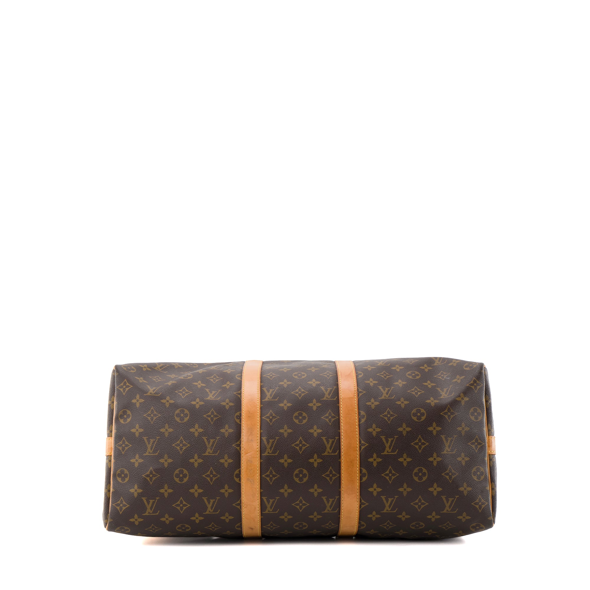 LOUIS VUITTON - Sac de voyage Keepall bandoulière 50 Louis Vuitton en toile monogrammée vintage
