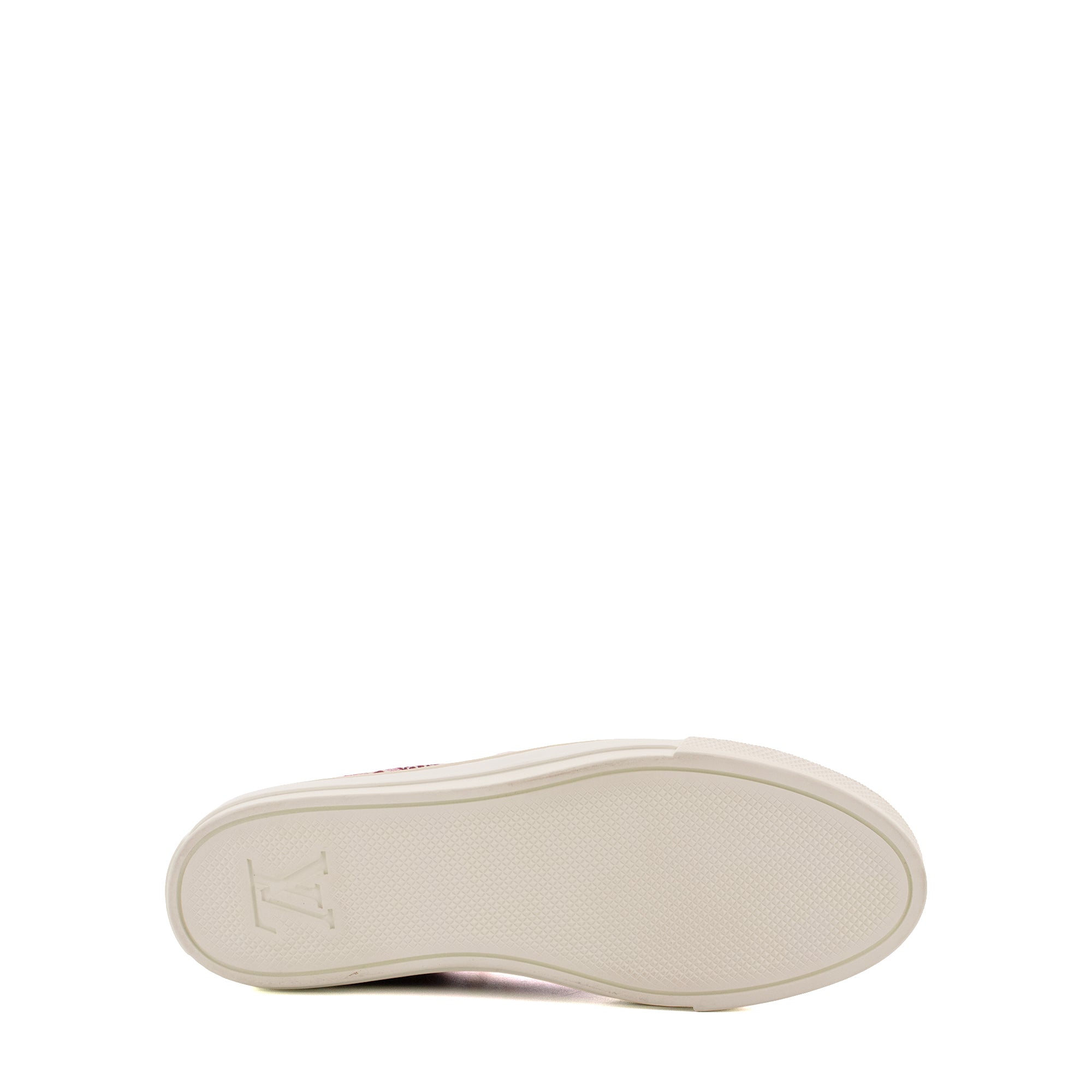 LOUIS VUITTON - Sneakers Stellar Louis Vuitton en toile et cuir bordeaux (T39)