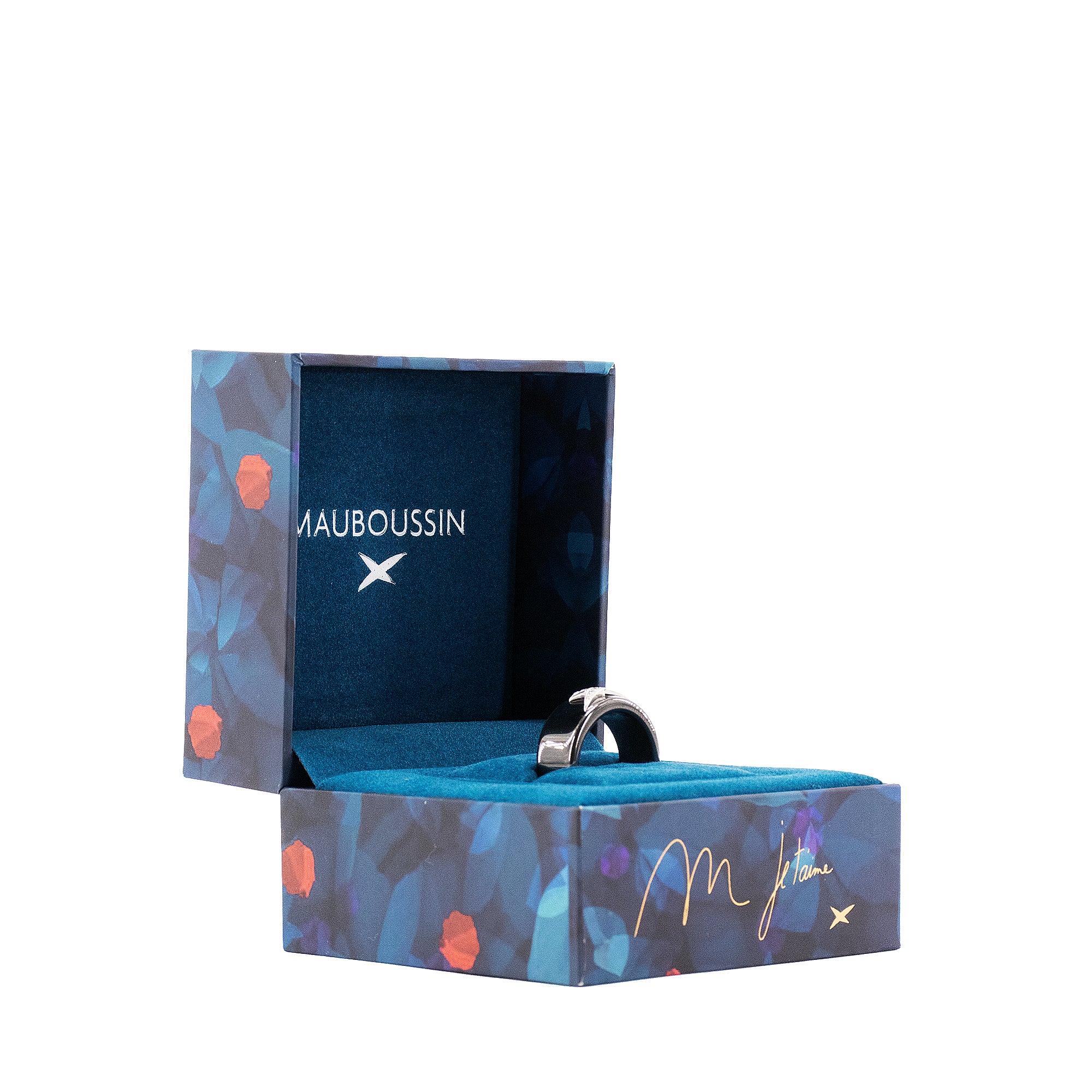 MAUBOUSSIN - Bague Étoile Du Démon Mauboussin en or blanc et céramique noire (T59)