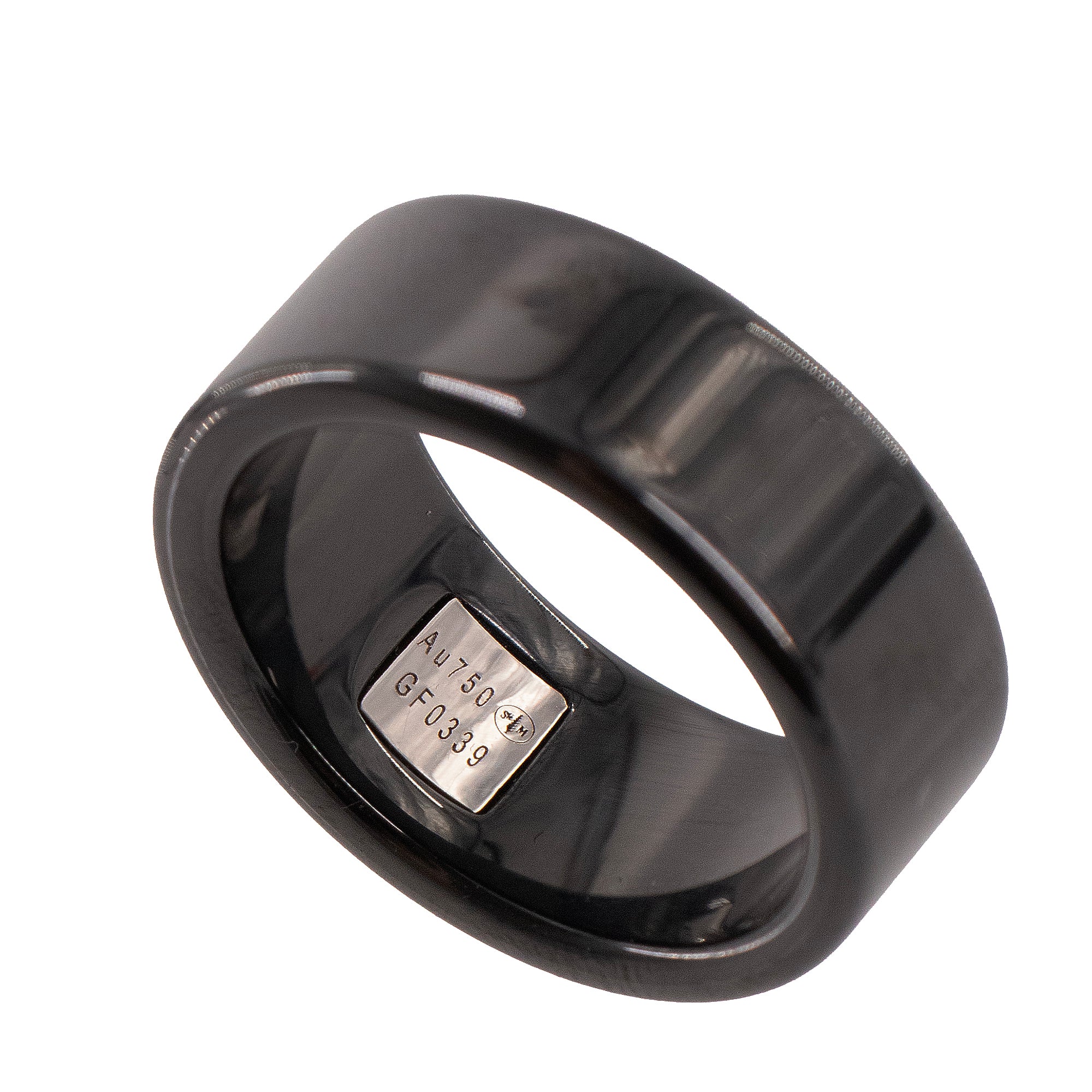 MAUBOUSSIN - Bague Étoile Du Démon Mauboussin en or blanc et céramique noire (T59)