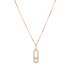 MESSIKA - Pendentif Move Uno Messika en or rose et diamants