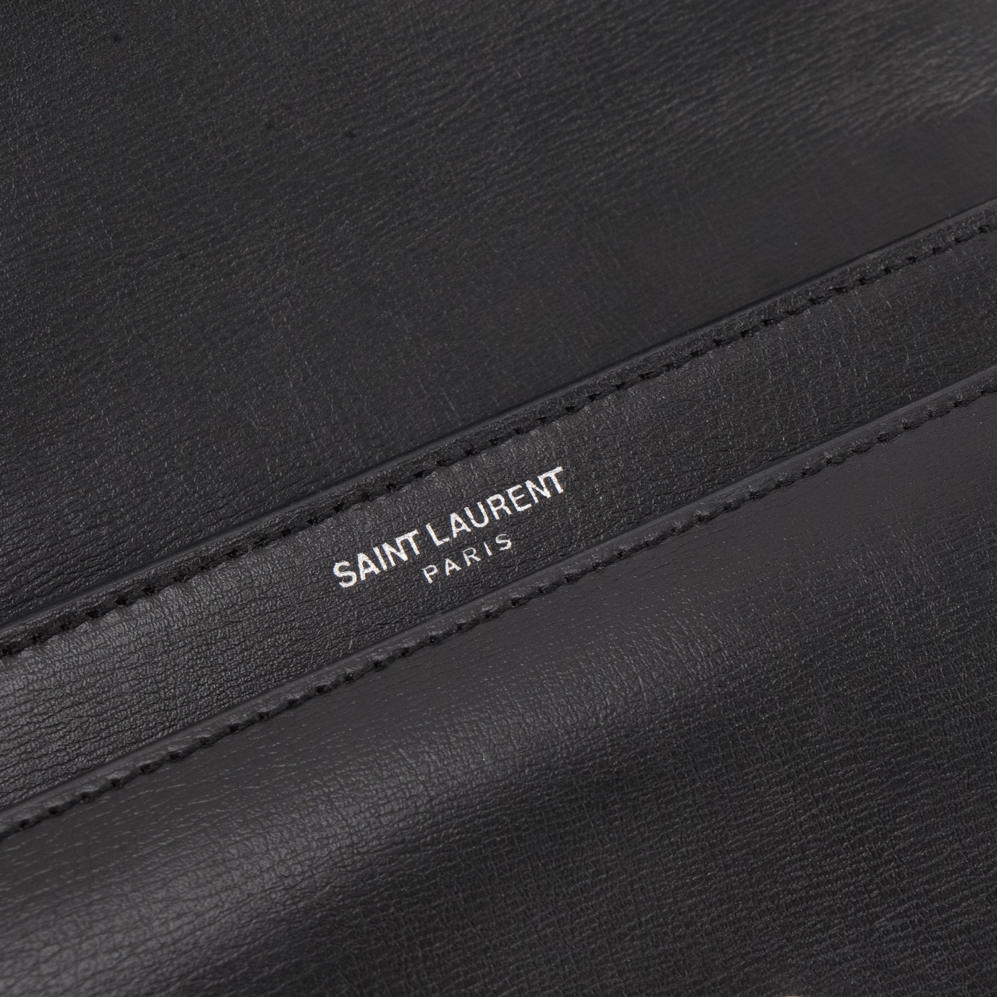 SAINT LAURENT - Sac à bandoulière Sunset medium Saint Laurent en cuir noir