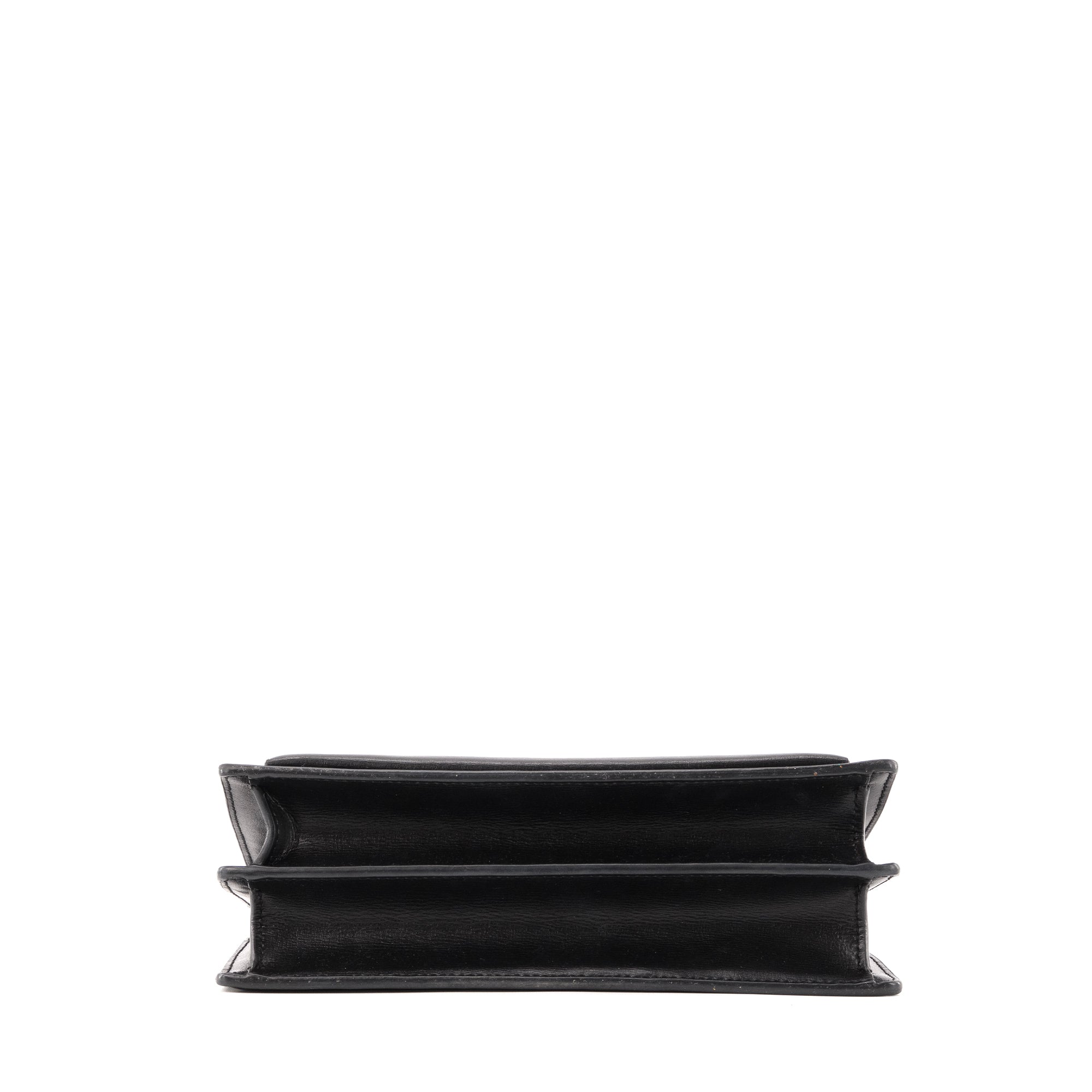 SAINT LAURENT - Sac à bandoulière Sunset medium Saint Laurent en cuir noir