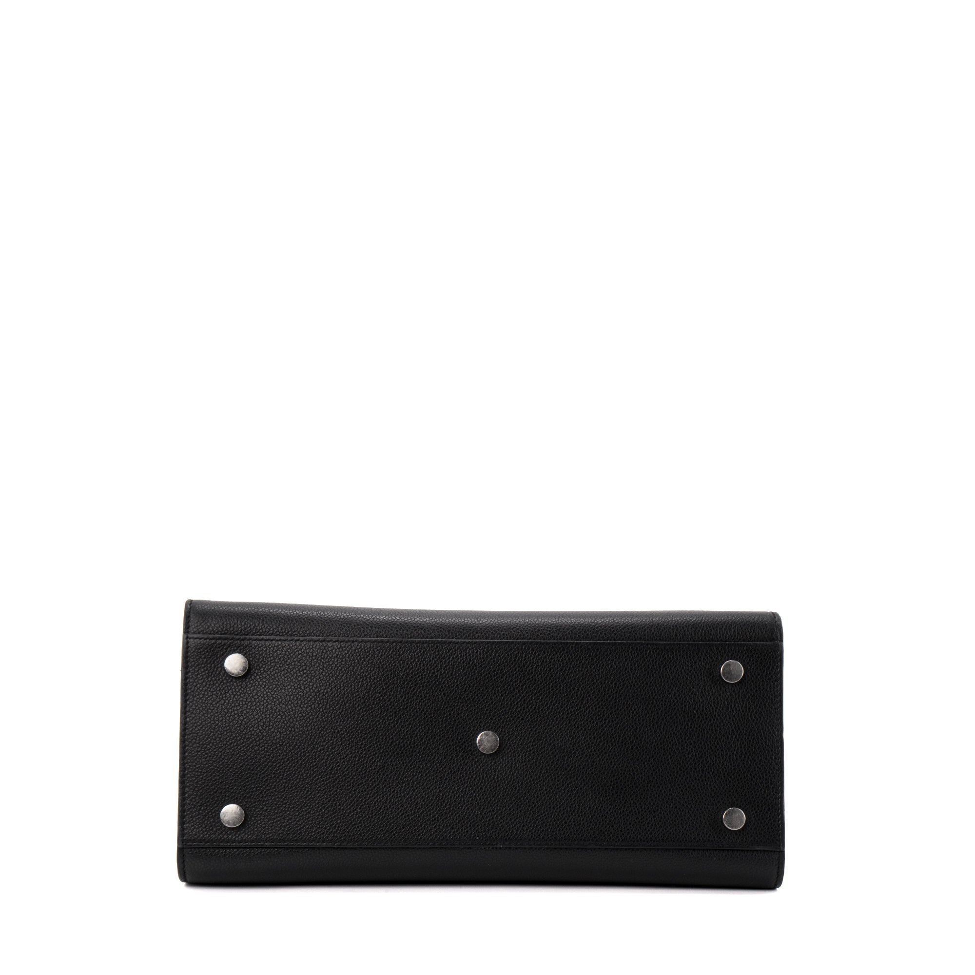 SAINT LAURENT - Sac de Jour Small Saint Laurent en cuir grainé noir
