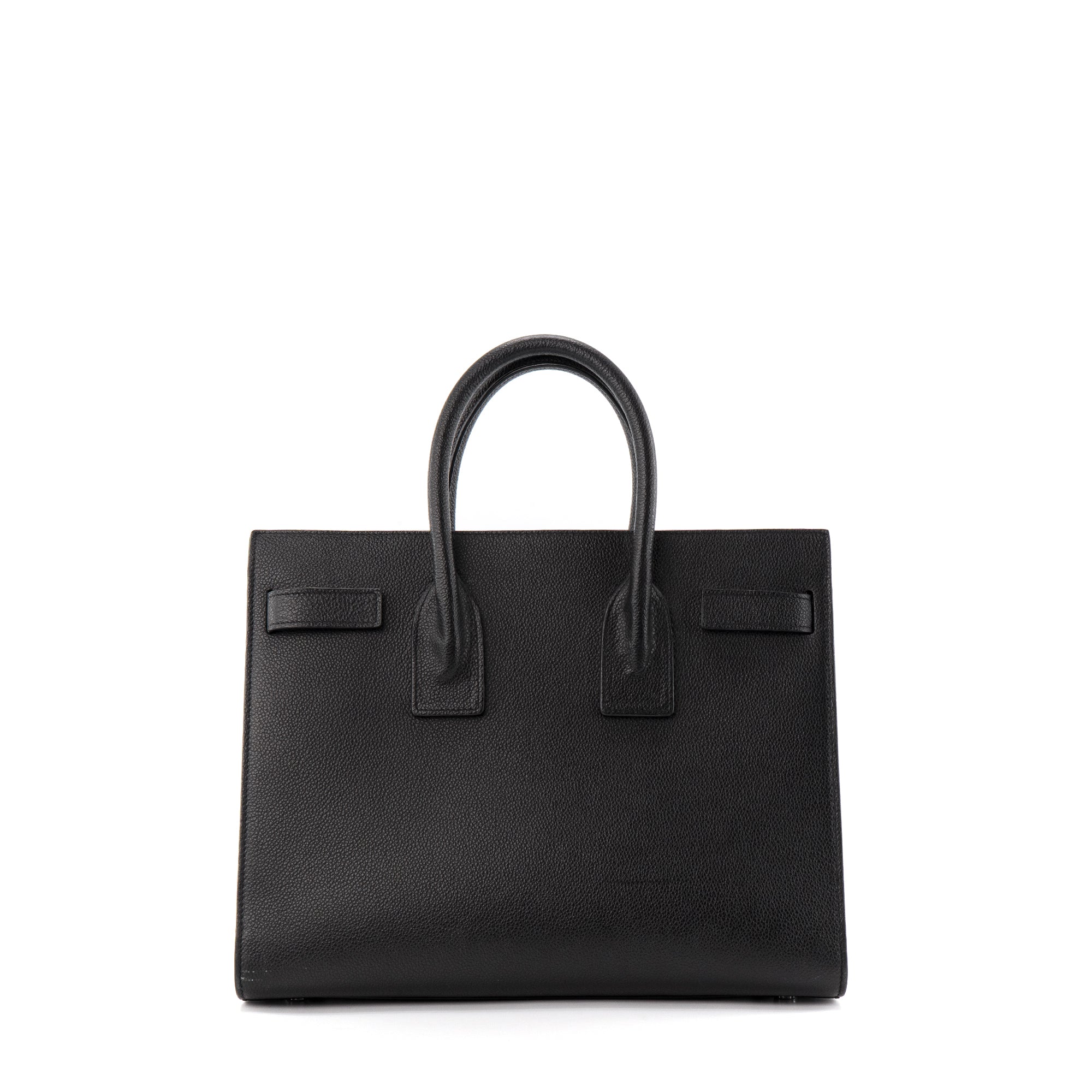 SAINT LAURENT - Sac de Jour Small Saint Laurent en cuir grainé noir