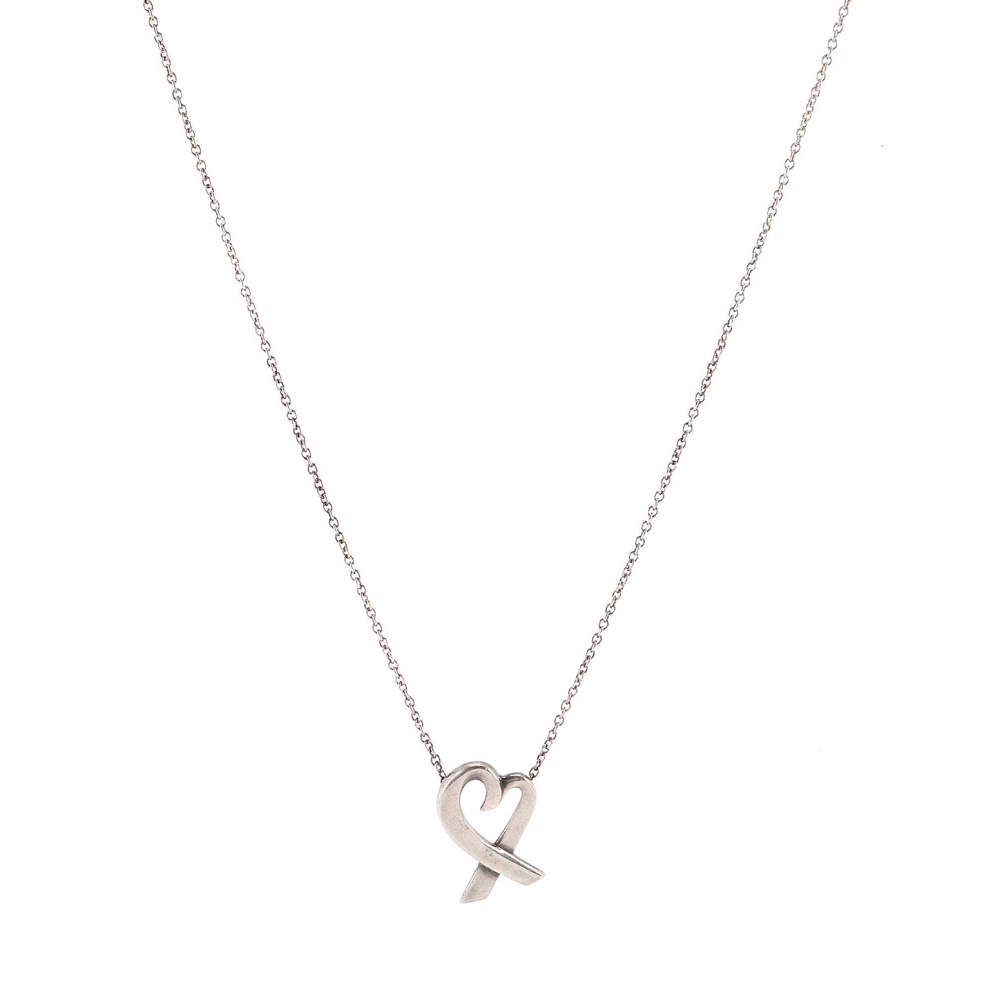 TIFFANY & CO - Collier Loving Heart Tiffany & Co x Paloma Picasso en argent