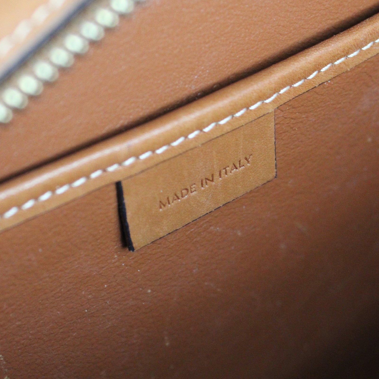 CELINE - Luggage nano bag in canvas and leather