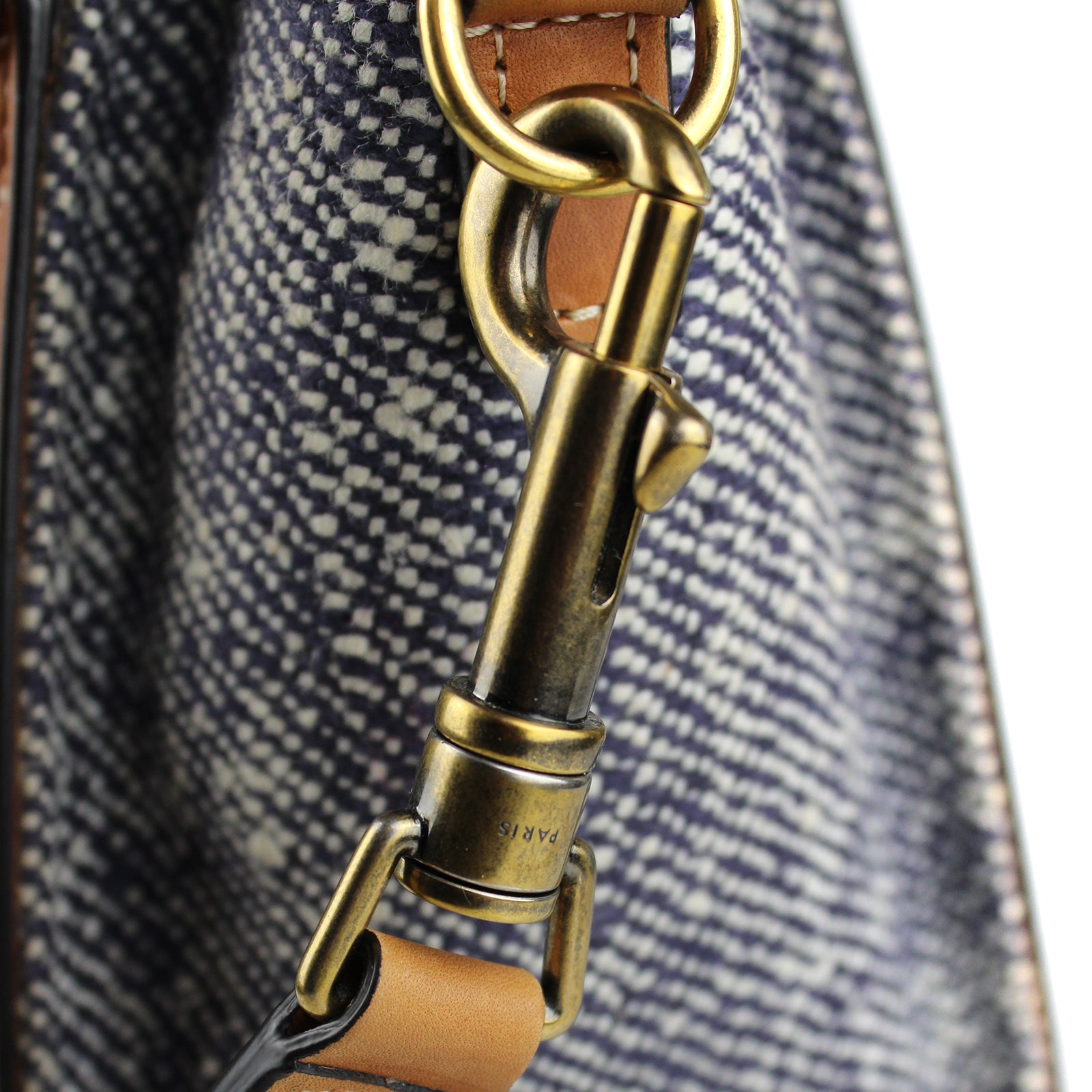 CELINE - Luggage nano bag in canvas and leather