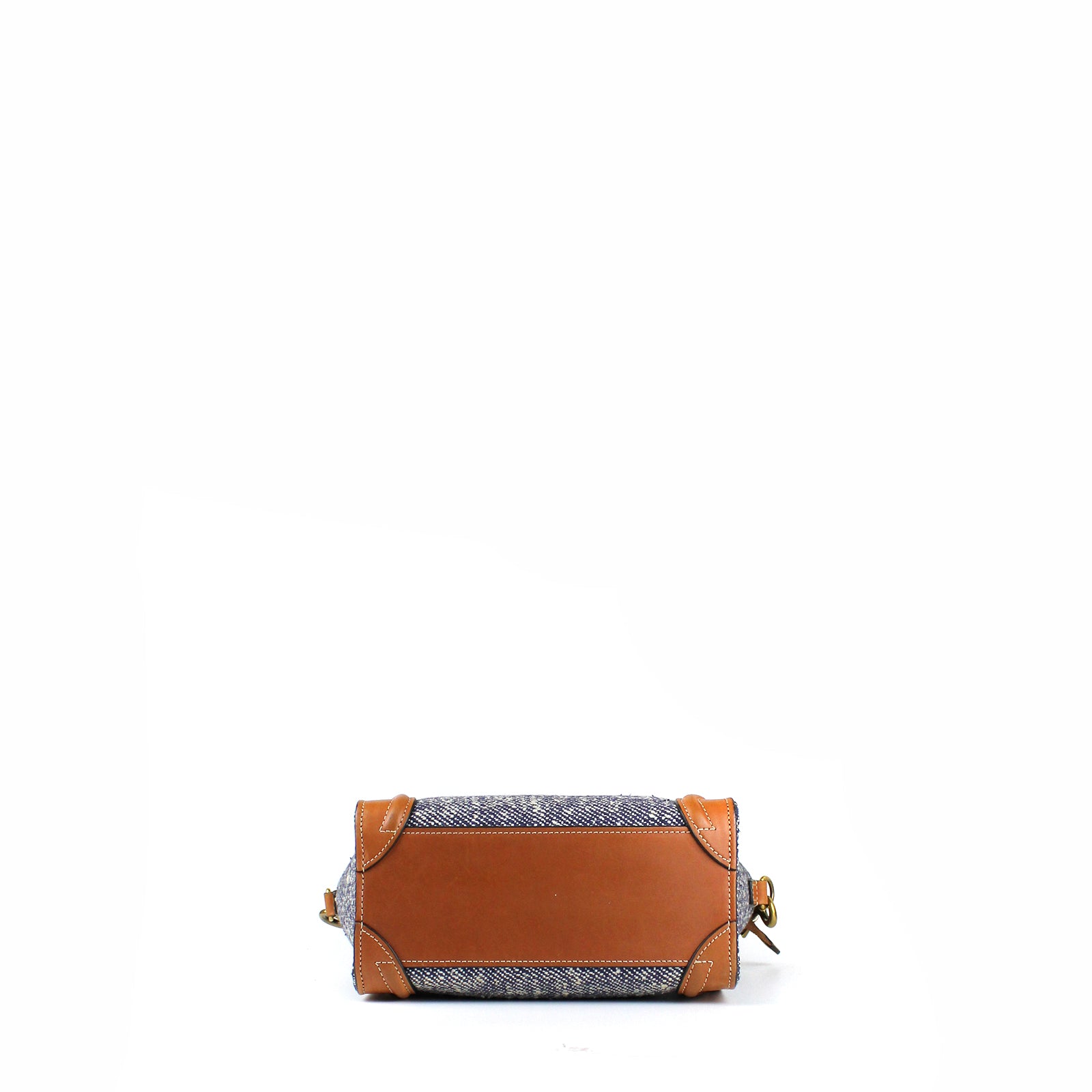 CELINE - Luggage nano bag in canvas and leather