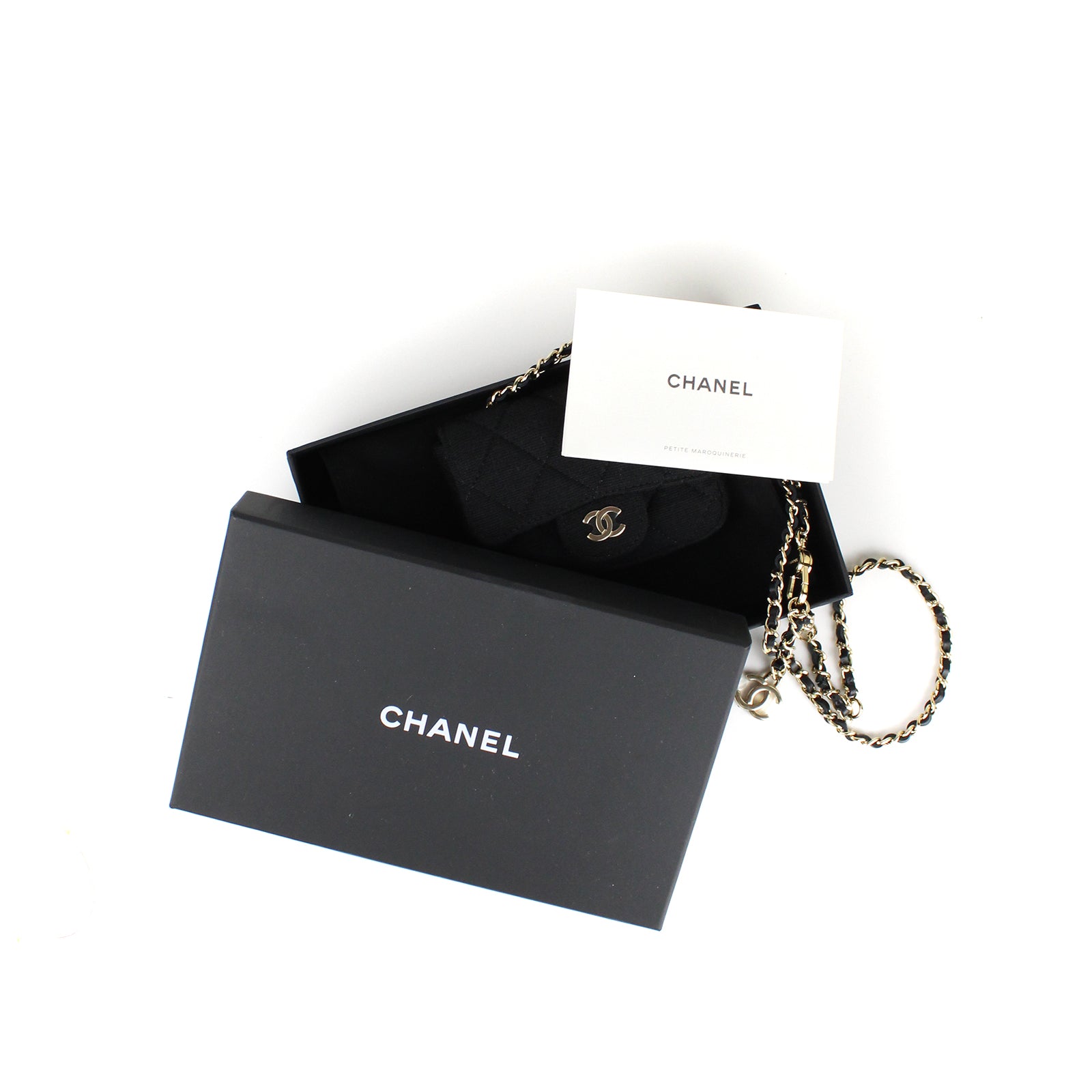 CHANEL - Micro bag porte cartes