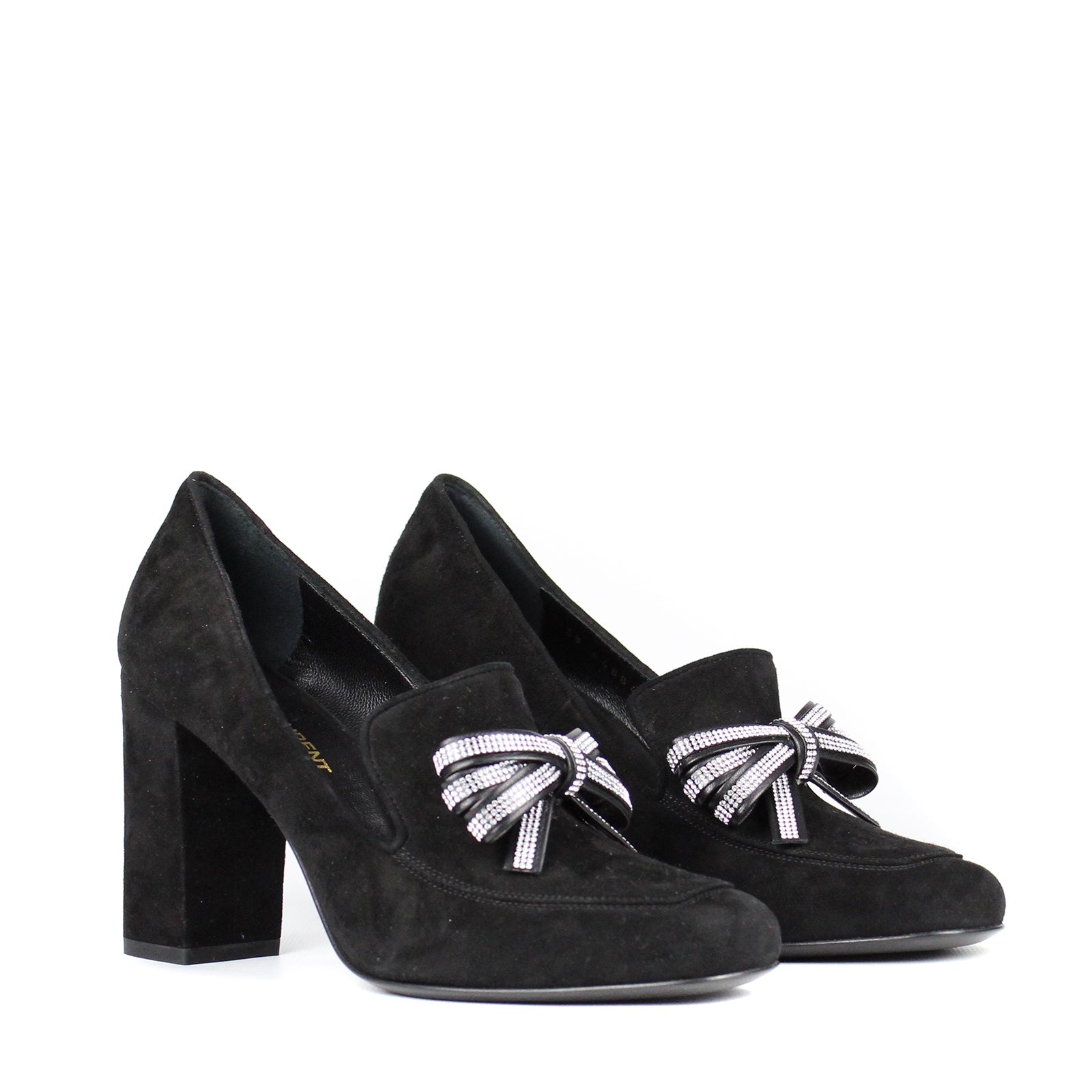 SAINT LAURENT - Rhinestone pumps (T36.5)