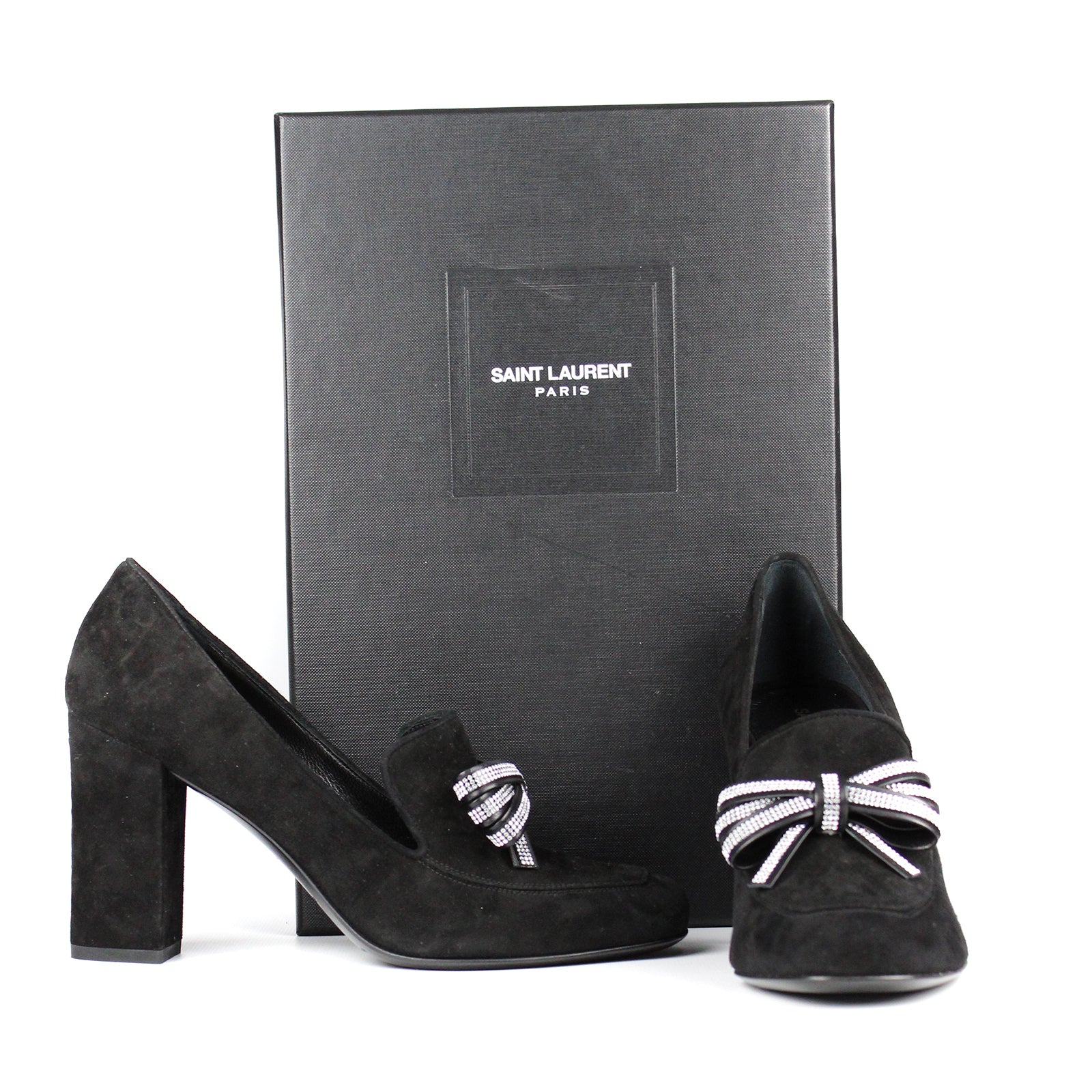 SAINT LAURENT - Rhinestone pumps (T36.5)