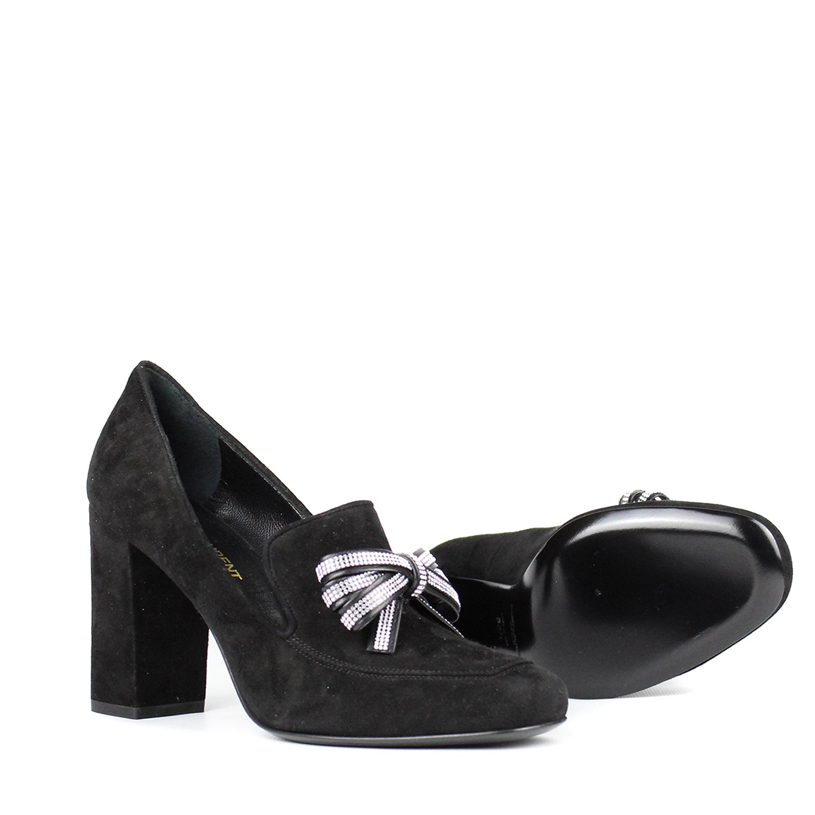 SAINT LAURENT - Rhinestone pumps (T36.5)