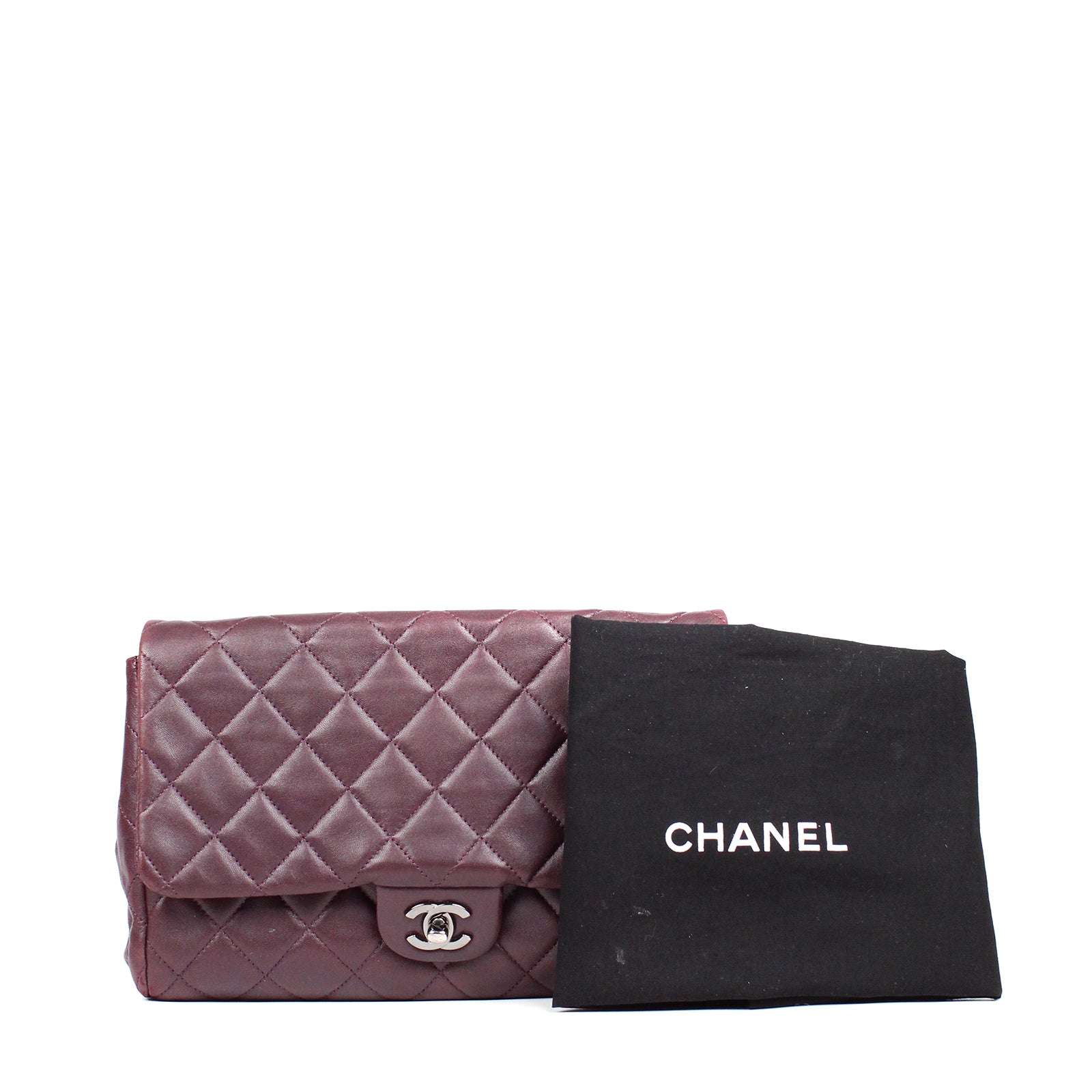 CHANEL - Sac Timeless en cuir bordeaux