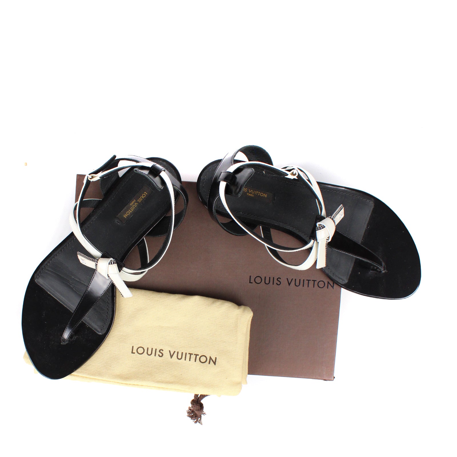 LOUIS VUITTON - Sandales plates vintage (T39)