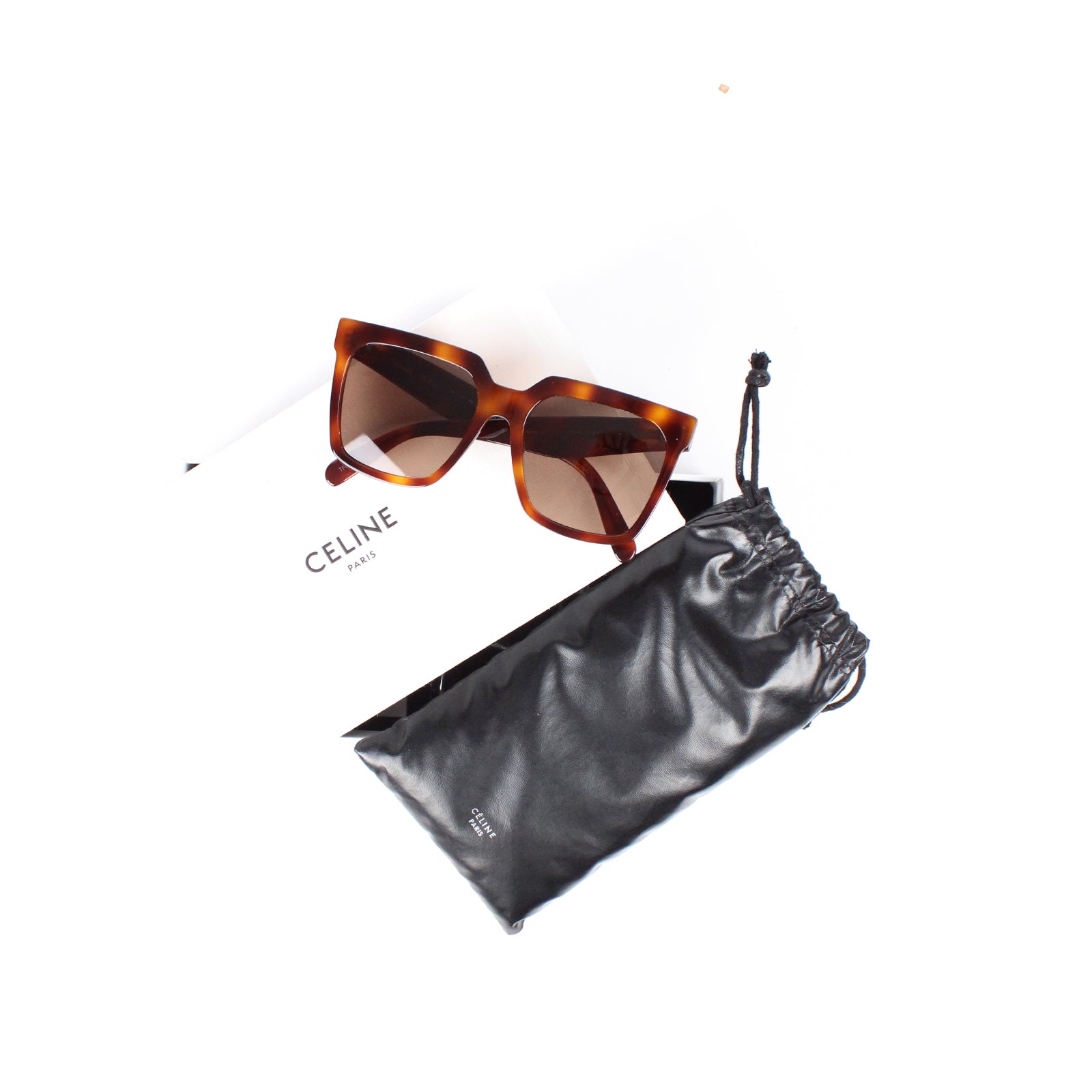 CELINE - Lunettes de soleil écaille