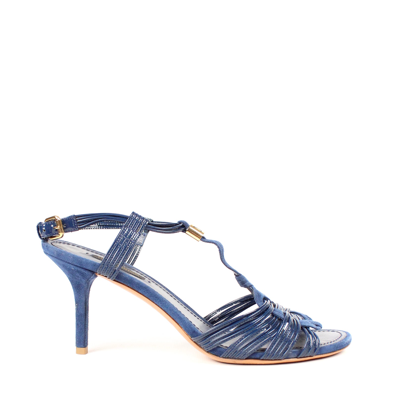 LOUIS VUITTON - Sandales à talon tressée (T39)