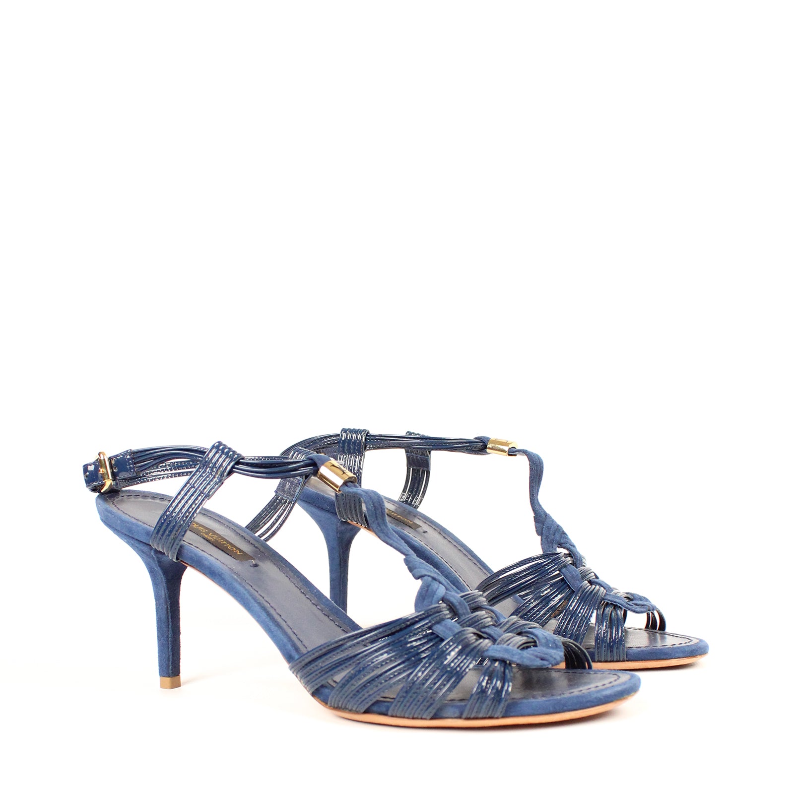 LOUIS VUITTON - Sandales à talon tressée (T39)