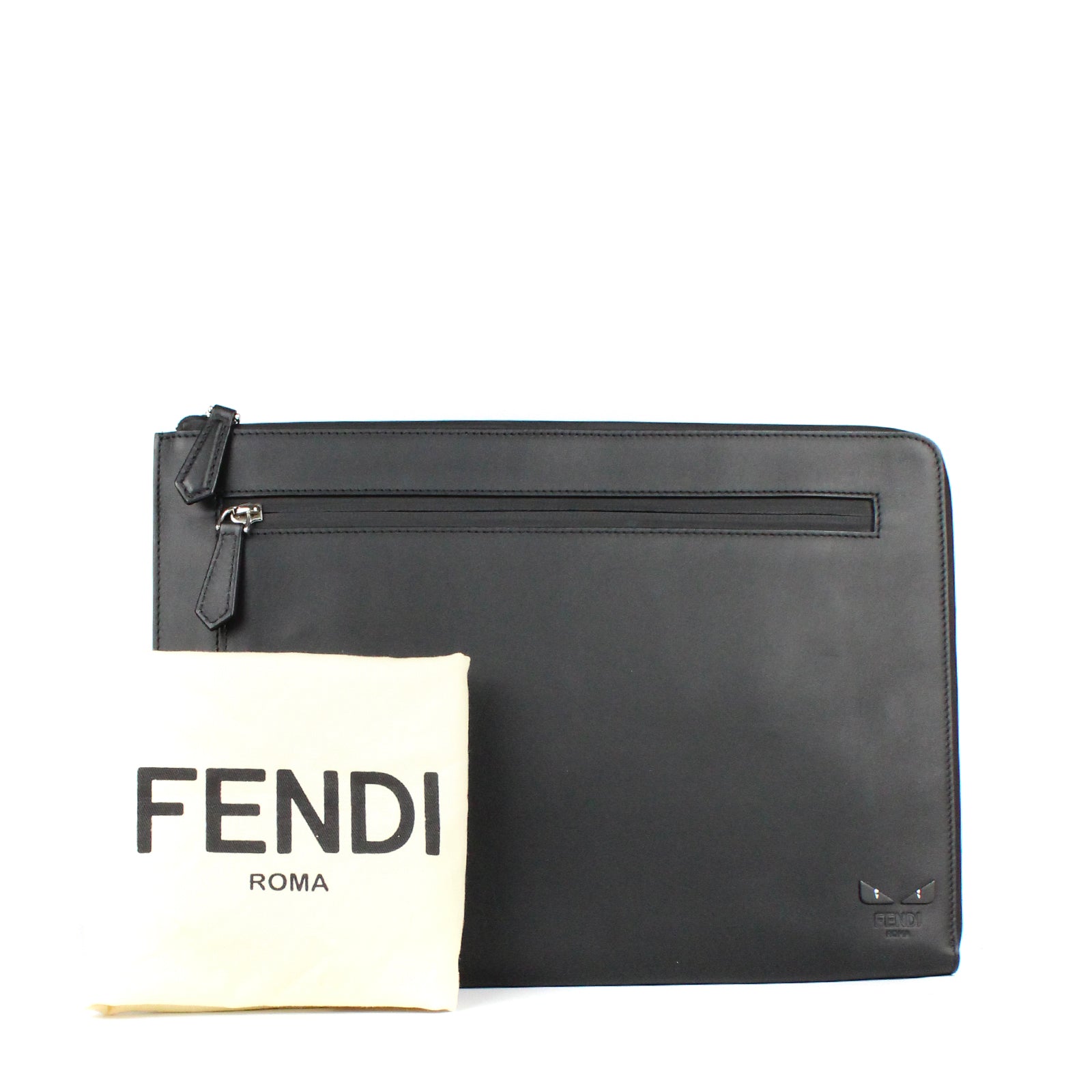 FENDI - Pochette en cuir