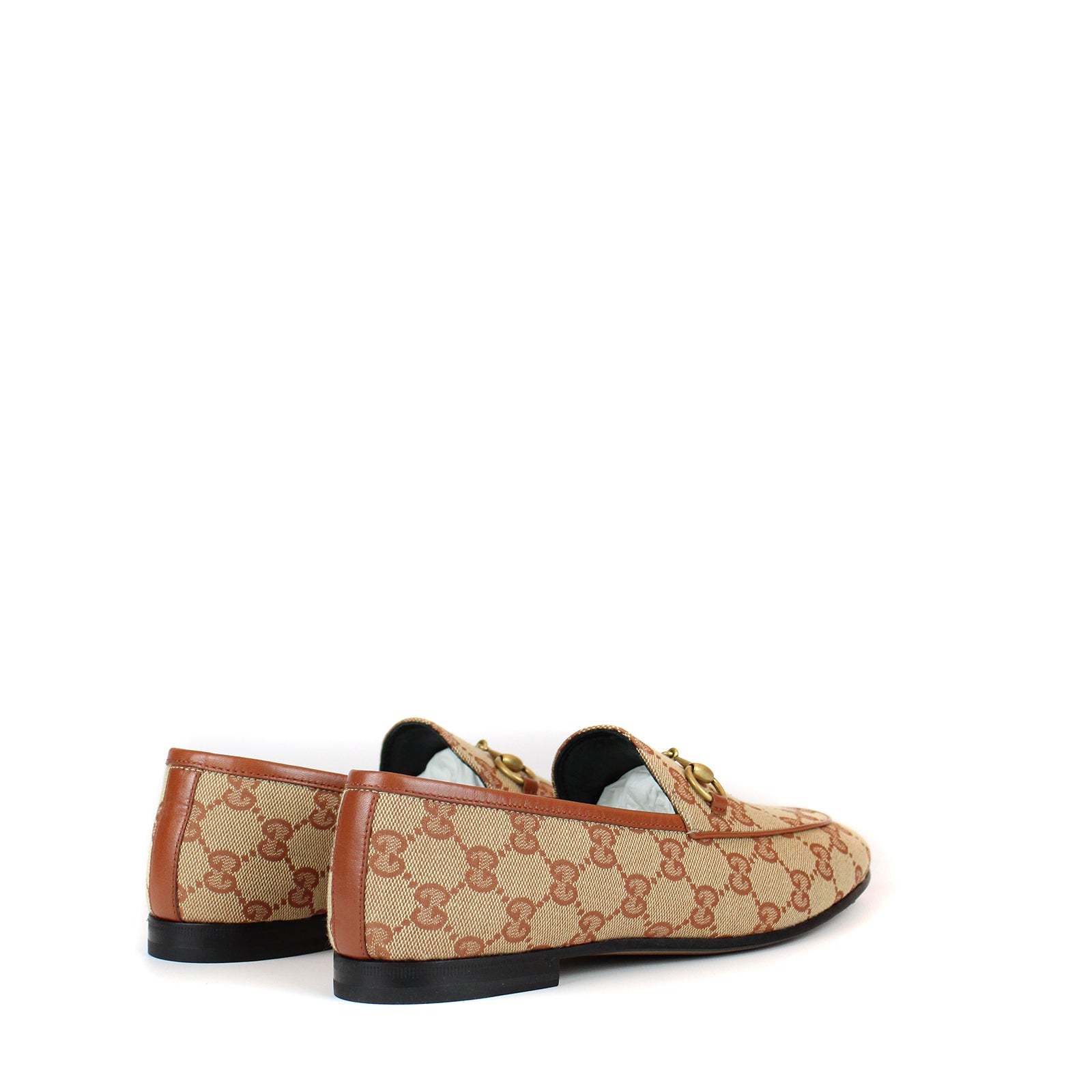 GUCCI - Jordaan loafers in GG canvas (T38)