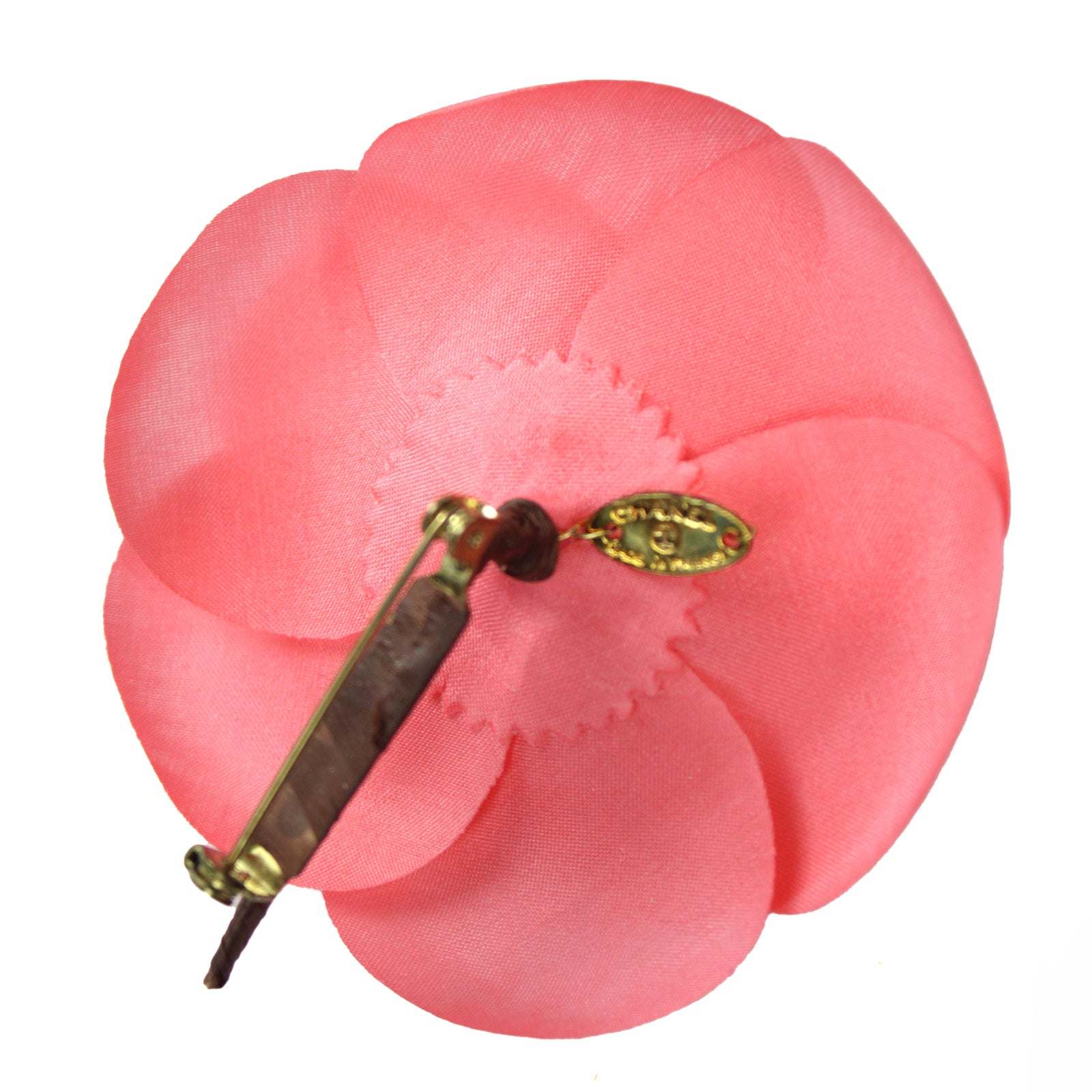 Broche Fleur de Camélia rose
