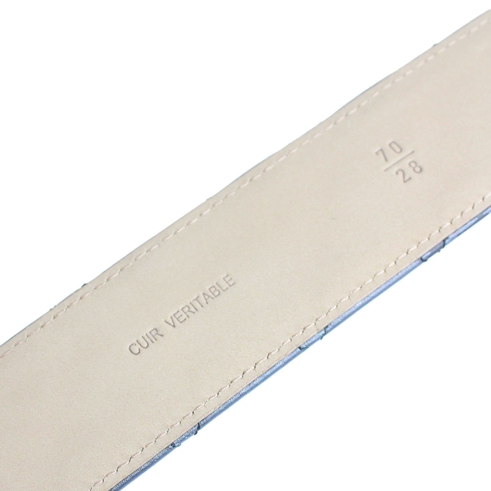 Ceinture matelassée à métal doré