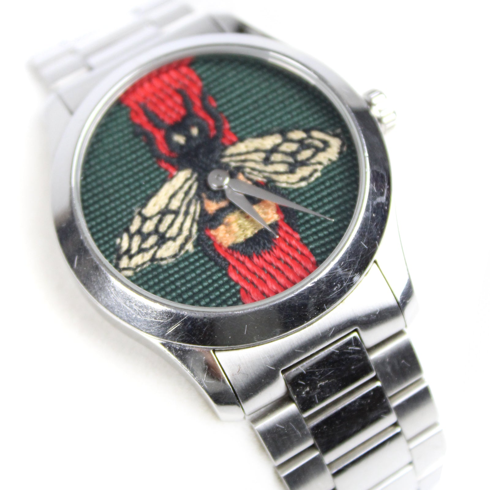 GUCCI - Montre à motifs Web et Abeille