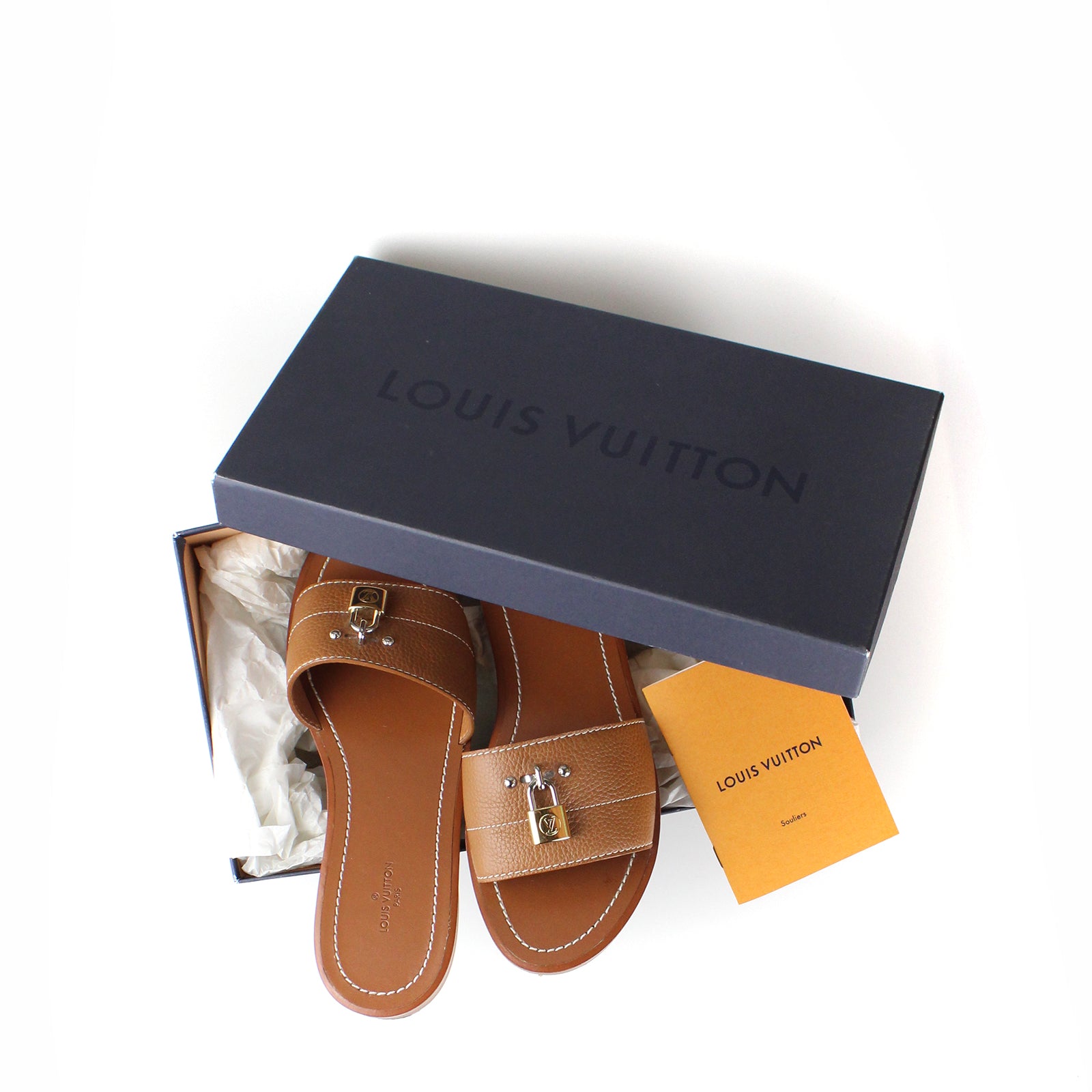 LOUIS VUITTON - Sandales Lock It (T35,5)