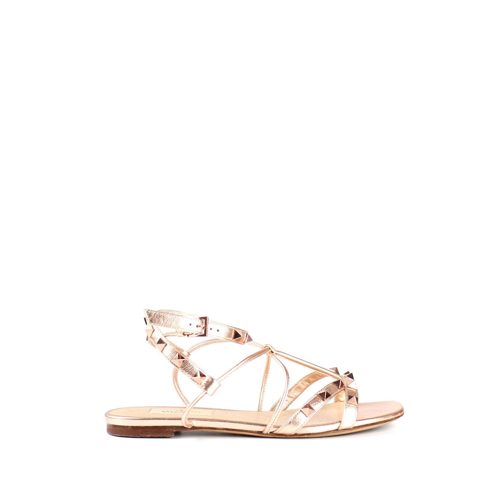 VALENTINO - Rockstud leather sandals (T35.5)