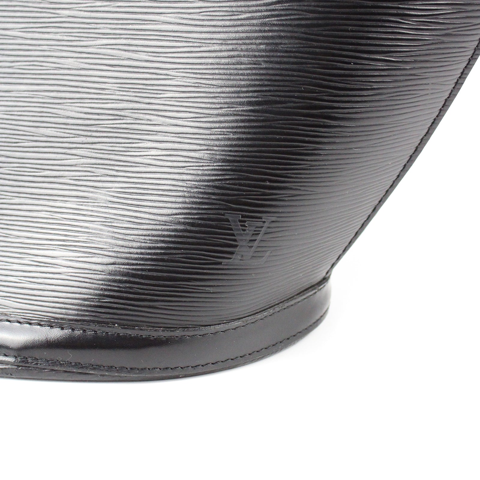 LOUIS VUITTON - Sac à main Saint Jacques moyen en cuir épi noir