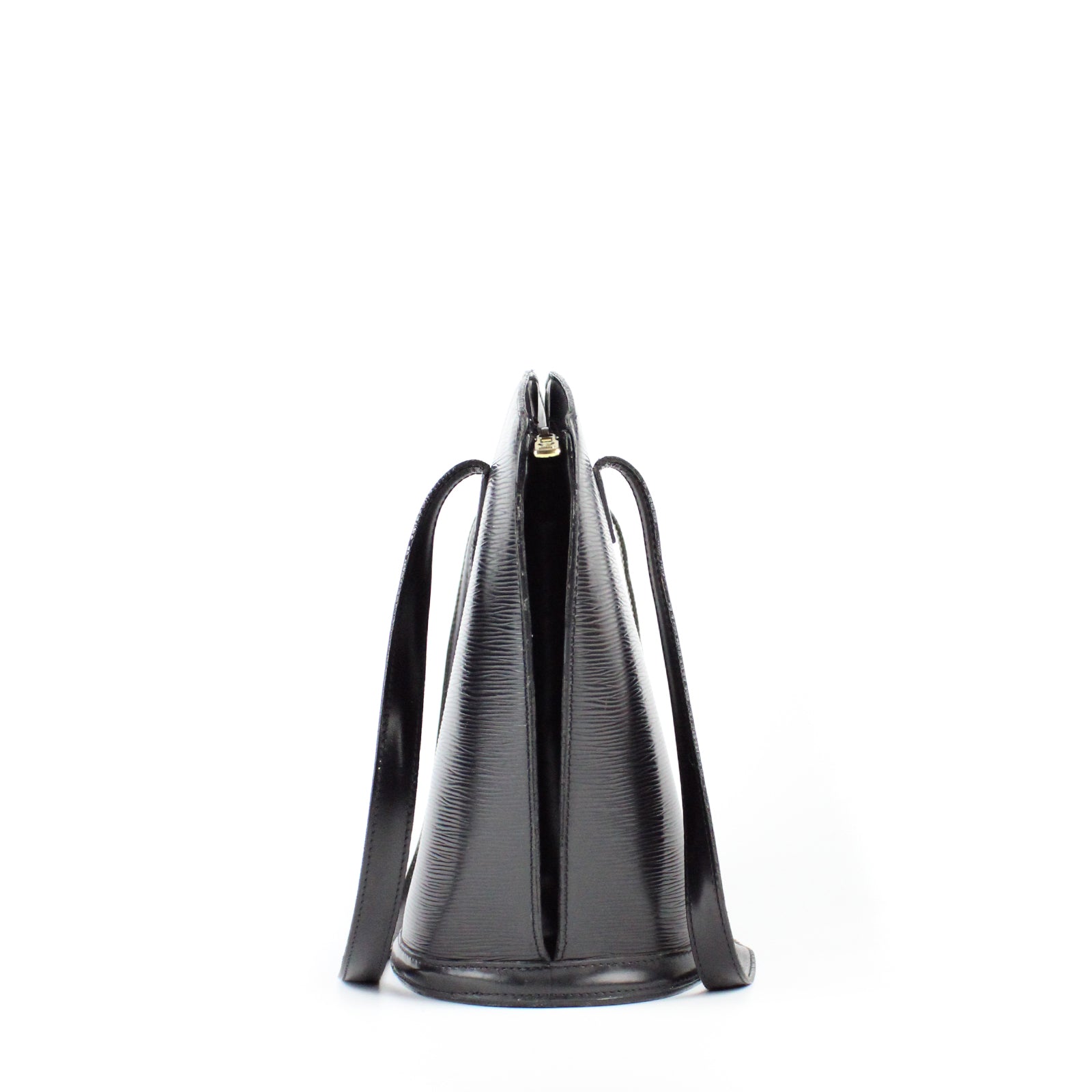 LOUIS VUITTON - Sac à main Saint Jacques moyen en cuir épi noir