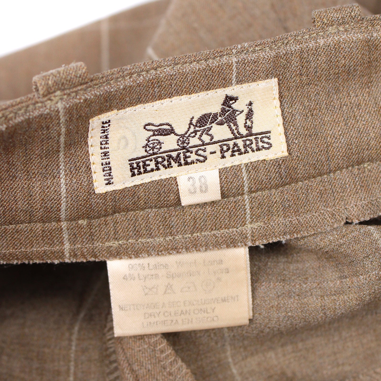 HERMÈS - Pantalon en laine (T38)